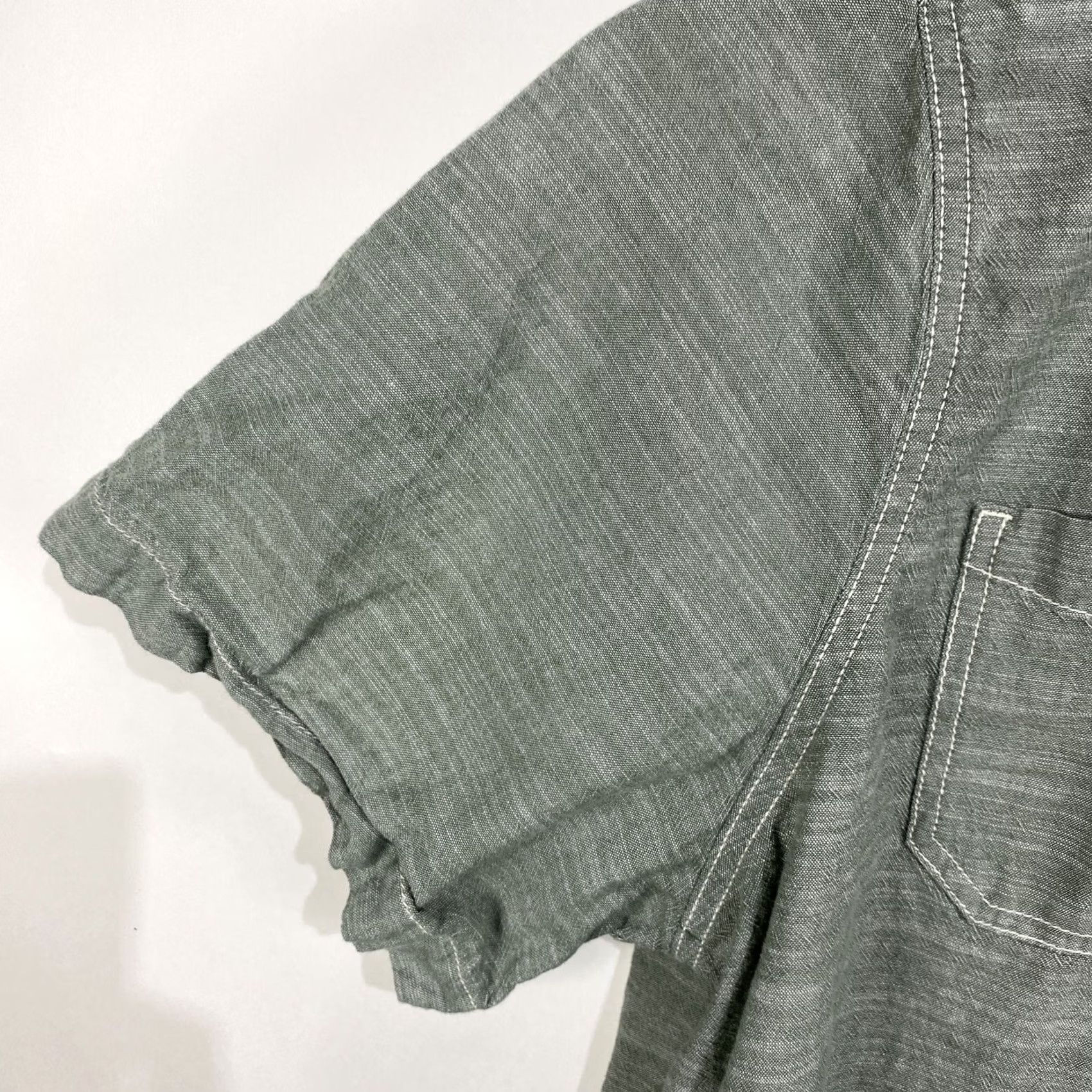 Vintage Woolrich Mens Short Sleeve Button-Up Shirt XXL Green Pockets Casual Outdoor Logo Button-Down Collar Size US XXL / EU 58 / 5 - 4 Thumbnail
