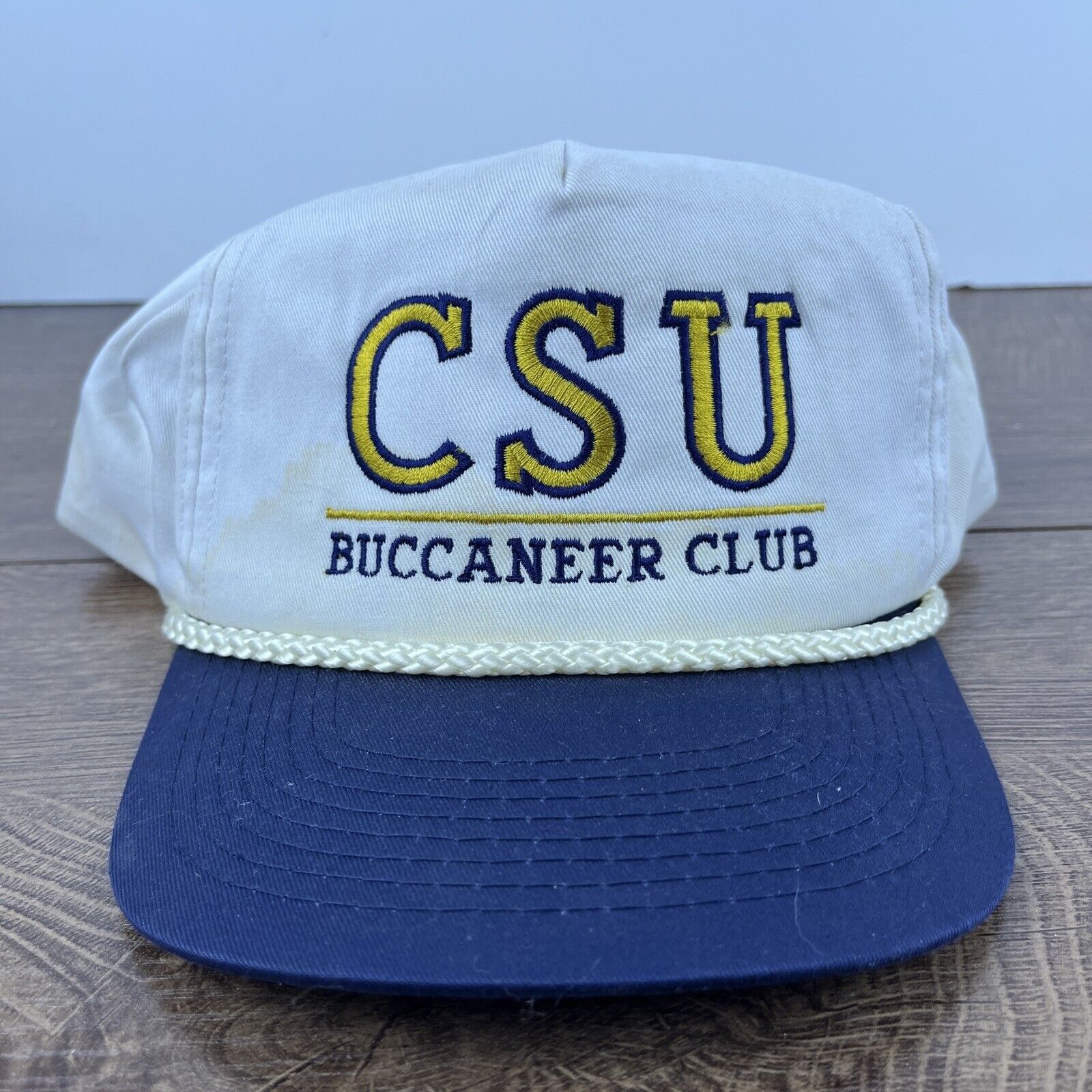 Other CSU Buccaneer Club Hat CSU White Hat Adjustable Snapback Adu Size ONE SIZE - 2 Thumbnail