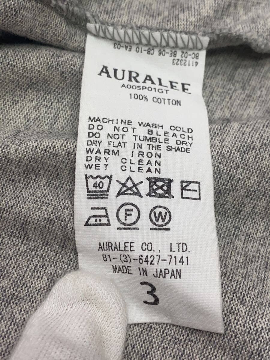 Auralee Gray Cotton Long-sleeved T-shirt Size US L / EU 52-54 / 3 - 5 Thumbnail