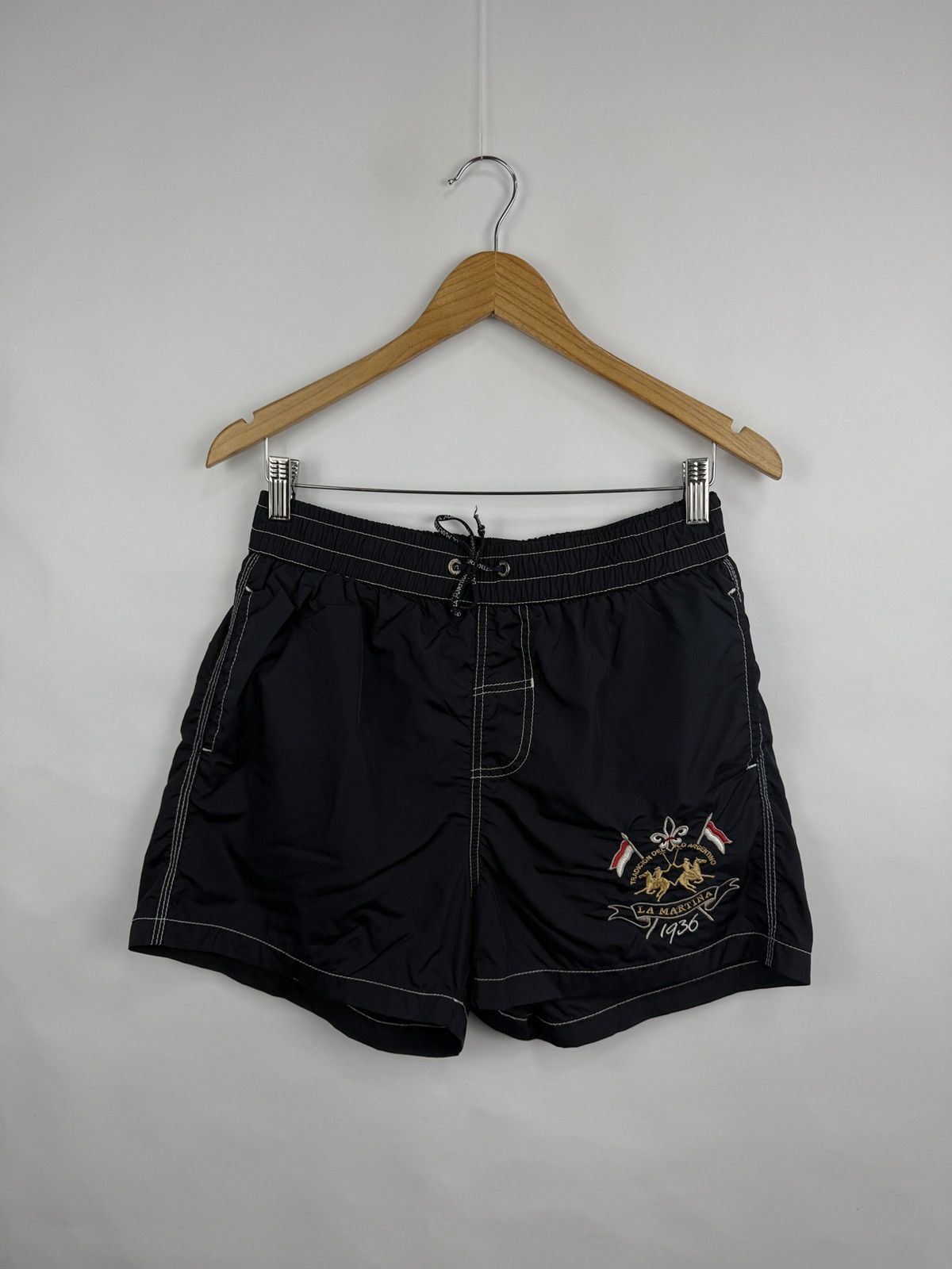 La Martina 🇲🇨 Vintage Y2K La Martina Monaco Beach Shorts Rare Retro Size US 32 / EU 48 - 2 Thumbnail