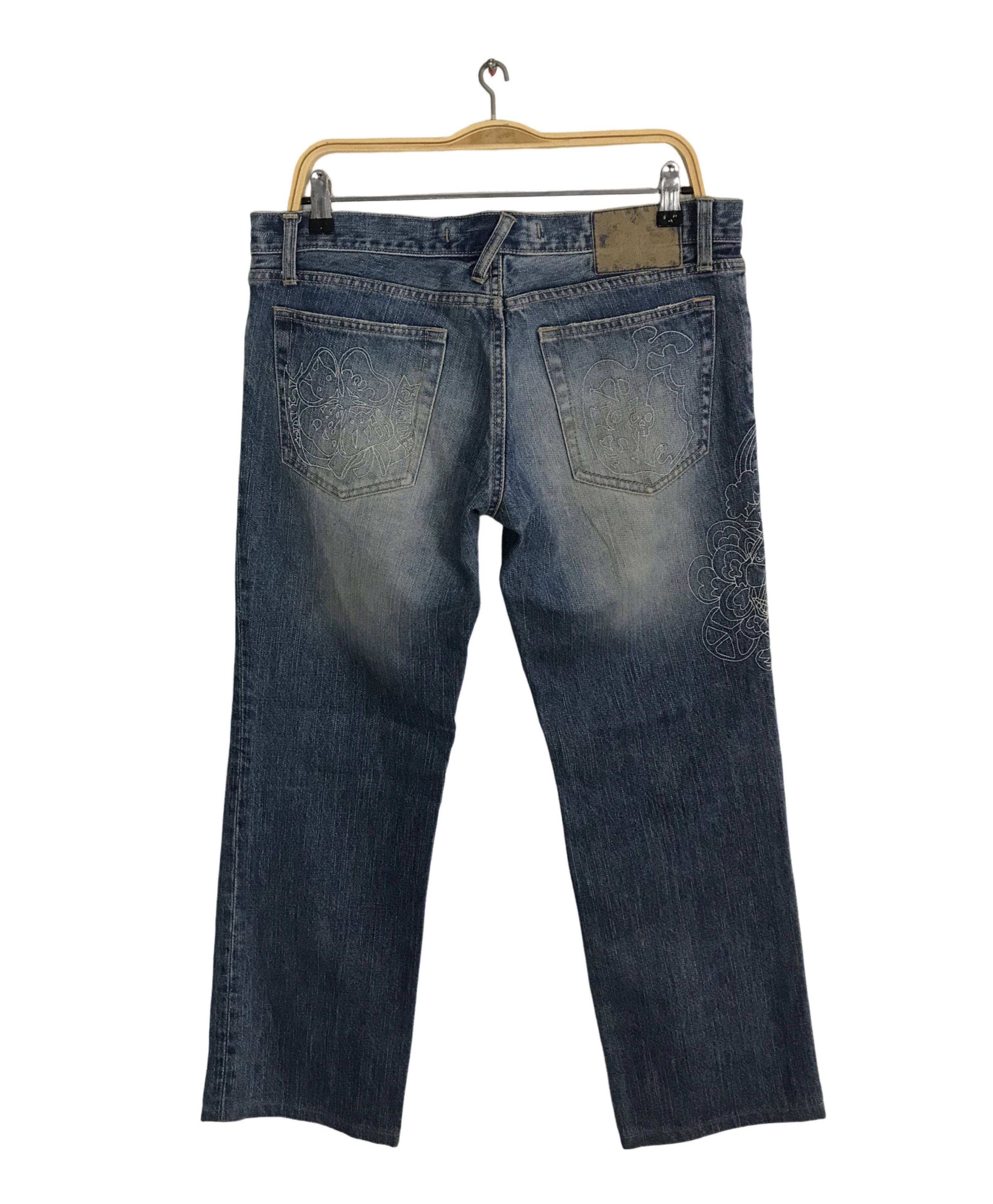 PPFM Hype PPFM Light Faded Indigo Denim Jeans Straight Cut Size US 34 / EU 50 - 2 Thumbnail