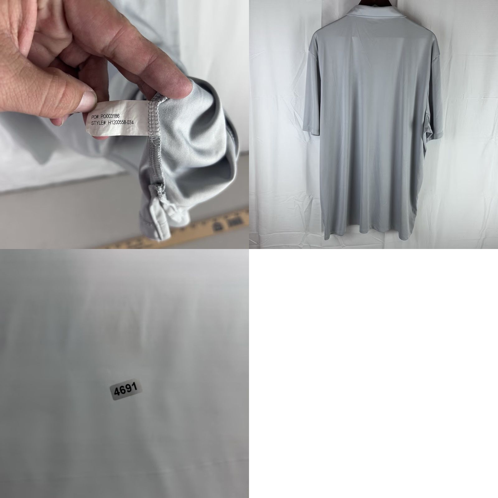 Vintage Huk Performance Fishing Polo Shirt Men's 3XL Gray Performance Stretch Shirt Size US XXL / EU 58 / 5 - 8 Thumbnail