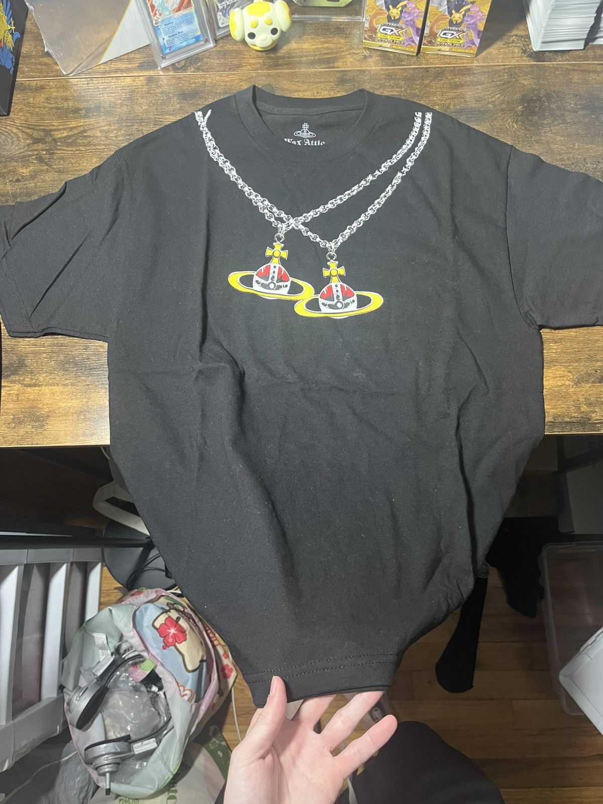 Other Haunted wax attic pokeball saturn necklace tee Size US L / EU 52-54 / 3 - 3 Thumbnail