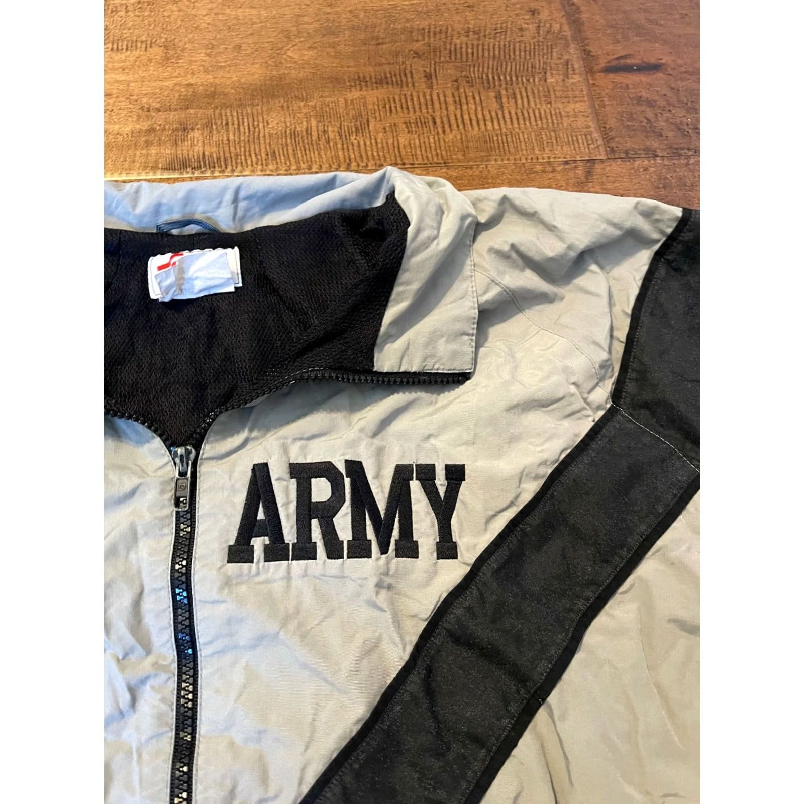 Vintage U.S. Army Skilcraft Windbreaker Jacket Gray Large L Mens Casual Full Zip Track Size US L / EU 52-54 / 3 - 2 Thumbnail