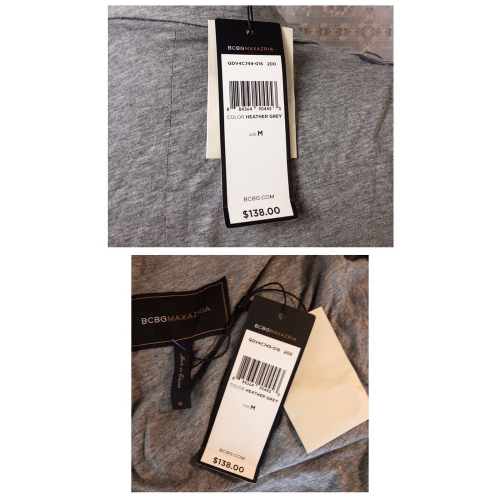 Bcbgmaxazria NWT BCBGMAXAZRIA Gray Knit Cap Sleeve Jacket Size M / US 6-8 / IT 42-44 - 8 Thumbnail