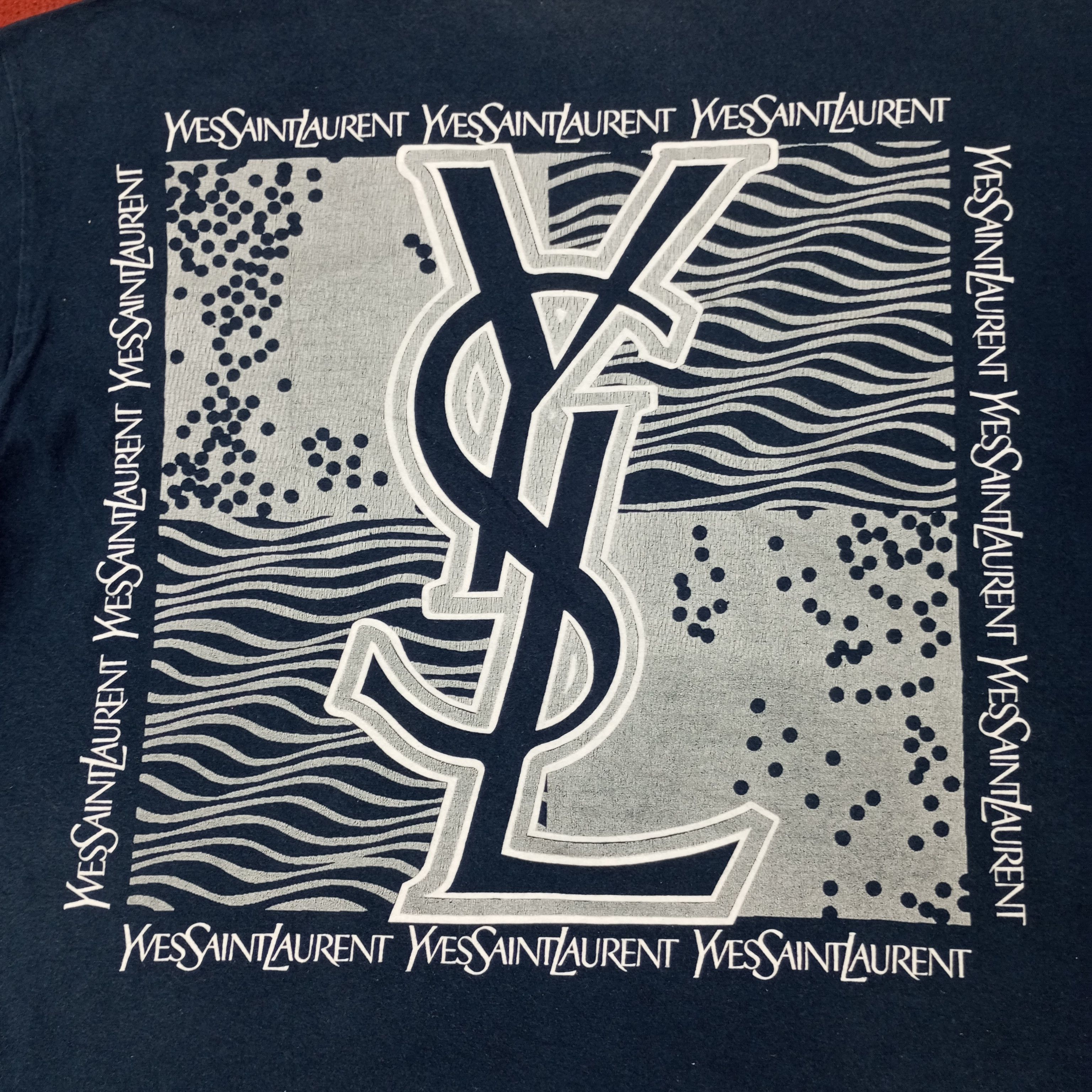 Vintage × Yves Saint Laurent Yves Sant Laurent YSL Fashion Brand Tshirt c219n22 Size US L / EU 52-54 / 3 - 2 Thumbnail