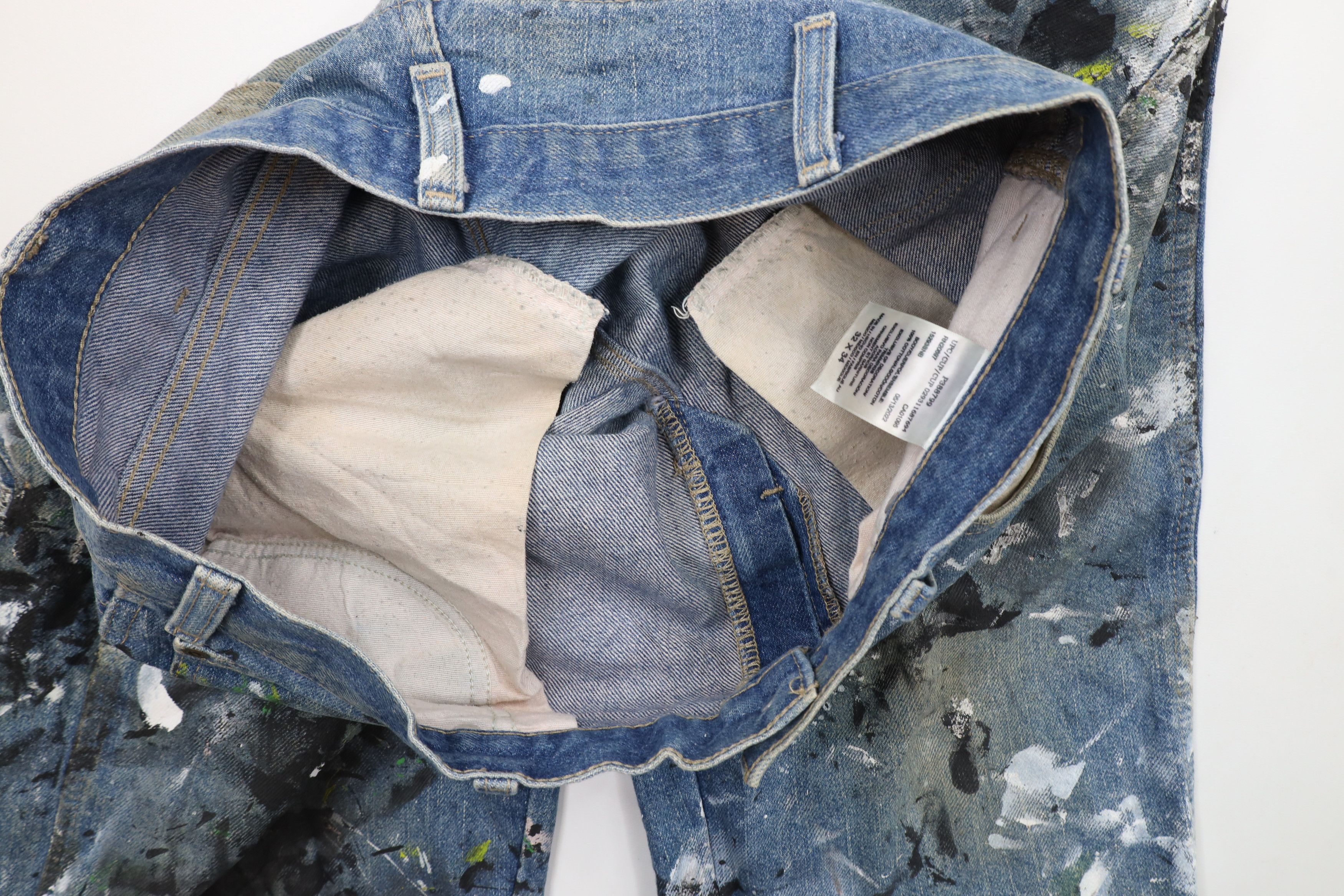 Vintage Dickies Wide Leg Double Knee Dungaree Denim Jeans