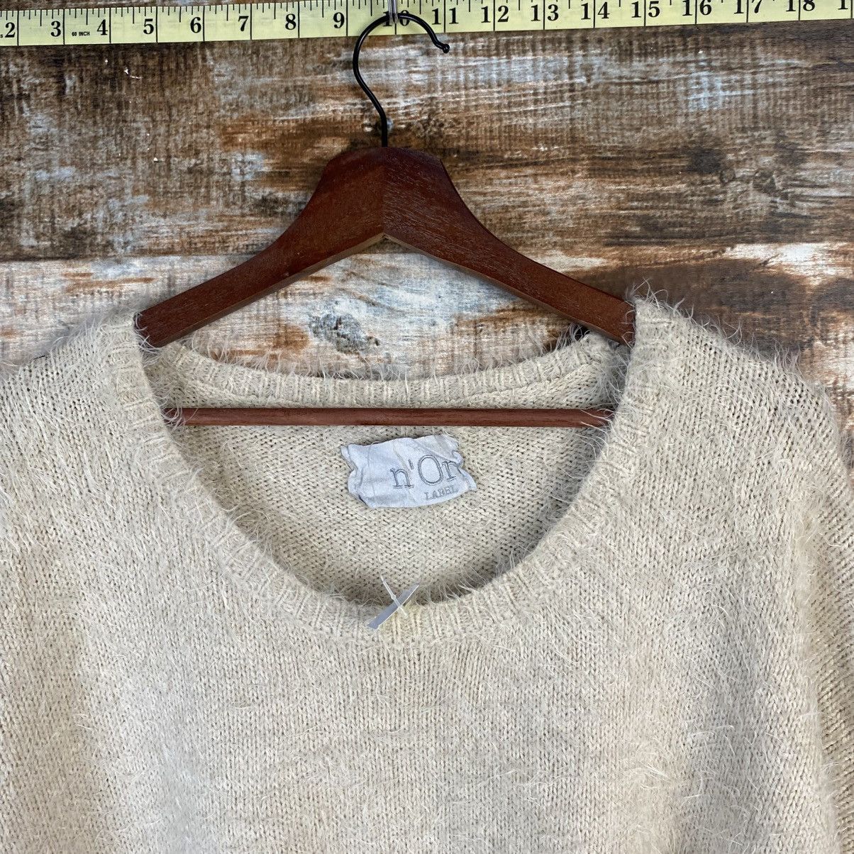 Homespun Knitwear DL N’or Beige Mohair Knitwear #C1111 Size XL / US 12-14 / IT 48-50 - 4 Thumbnail