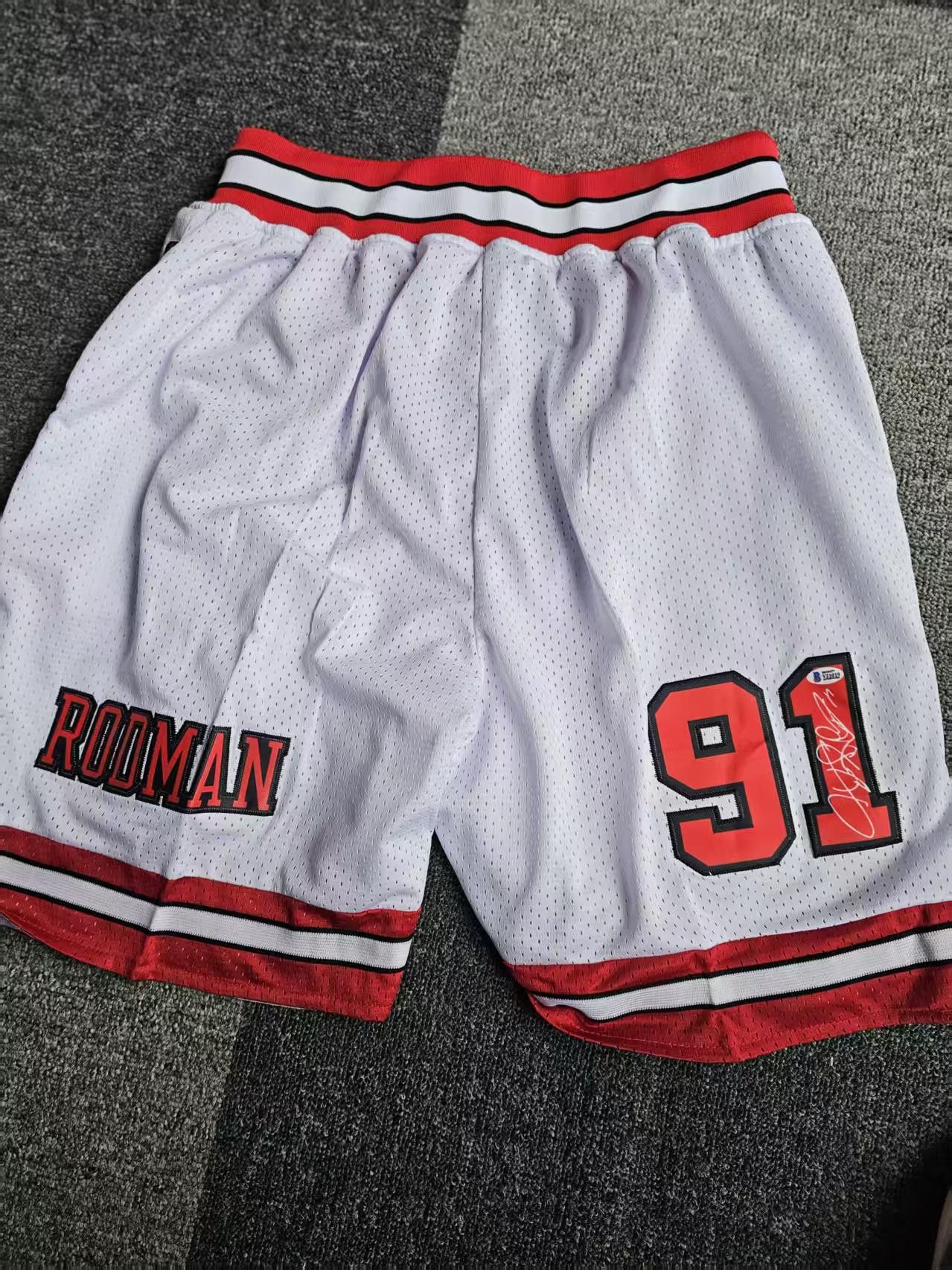NBA Dennis Rodman Short Bulls 91 Short Pocket Short XXL Size US 38 / EU 54 - 3 Thumbnail
