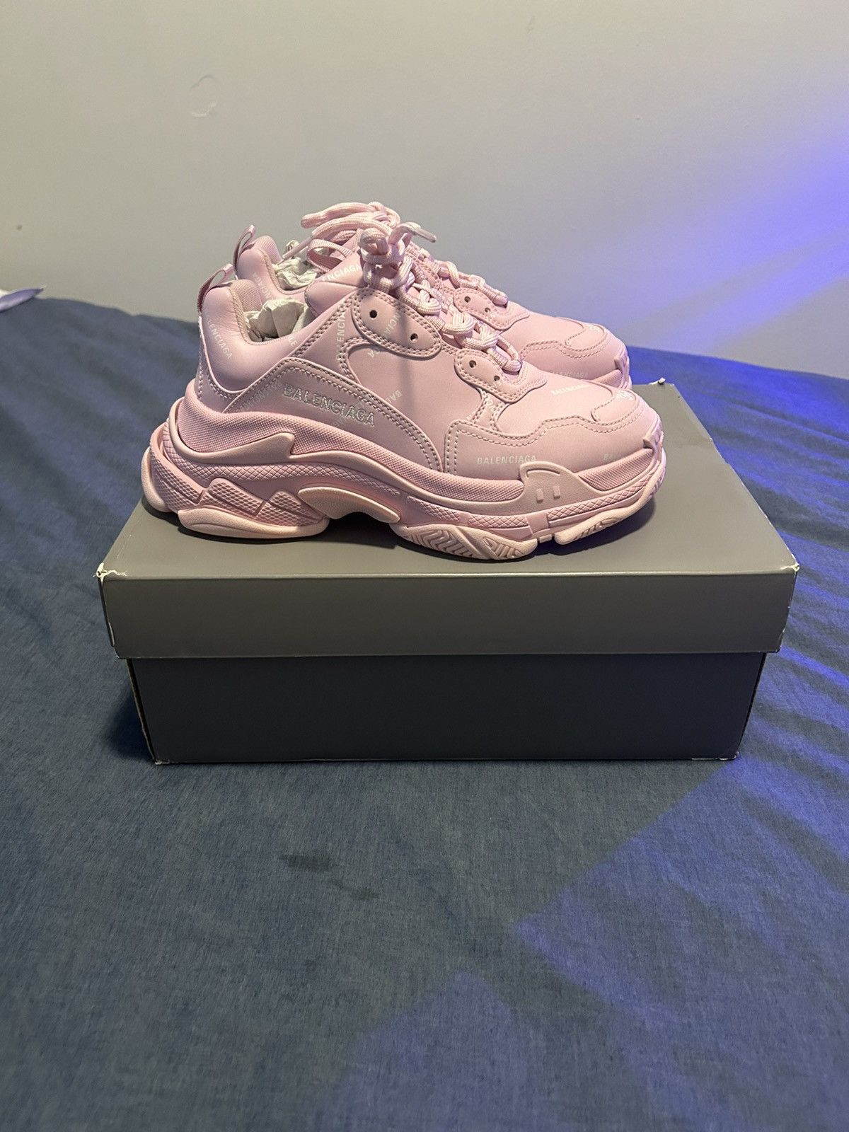 Balenciaga Balenciaga triple S all over logo sneaker Size US 9 / IT 39 - 5 Thumbnail