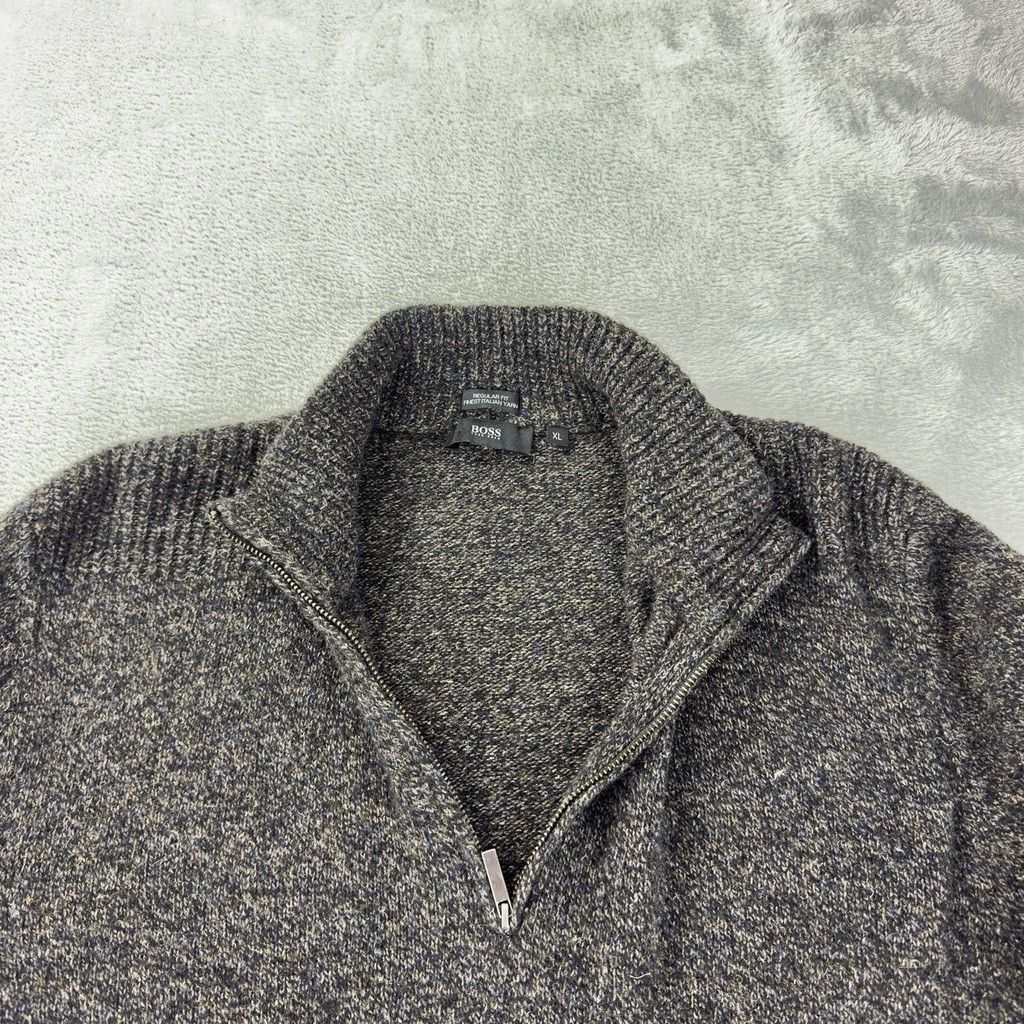 Hugo Boss Hugo Boss Men's Size XL Wool Blend 1/4 Zip Pullover Sweater Size US XL / EU 56 / 4 - 10 Thumbnail