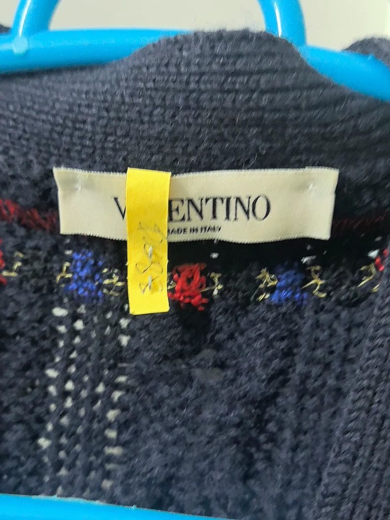 Valentino Valentino Nail beaded logo wool cardigan Size XS / US 0-2 / IT 36-38 - 2 Thumbnail