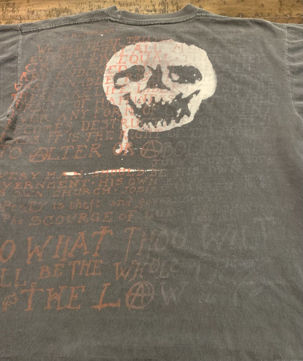Other Vintage 80s Anarchy Mosquitohead Tee Crowley M/L AOP Size US M / EU 48-50 / 2 - 4 Thumbnail