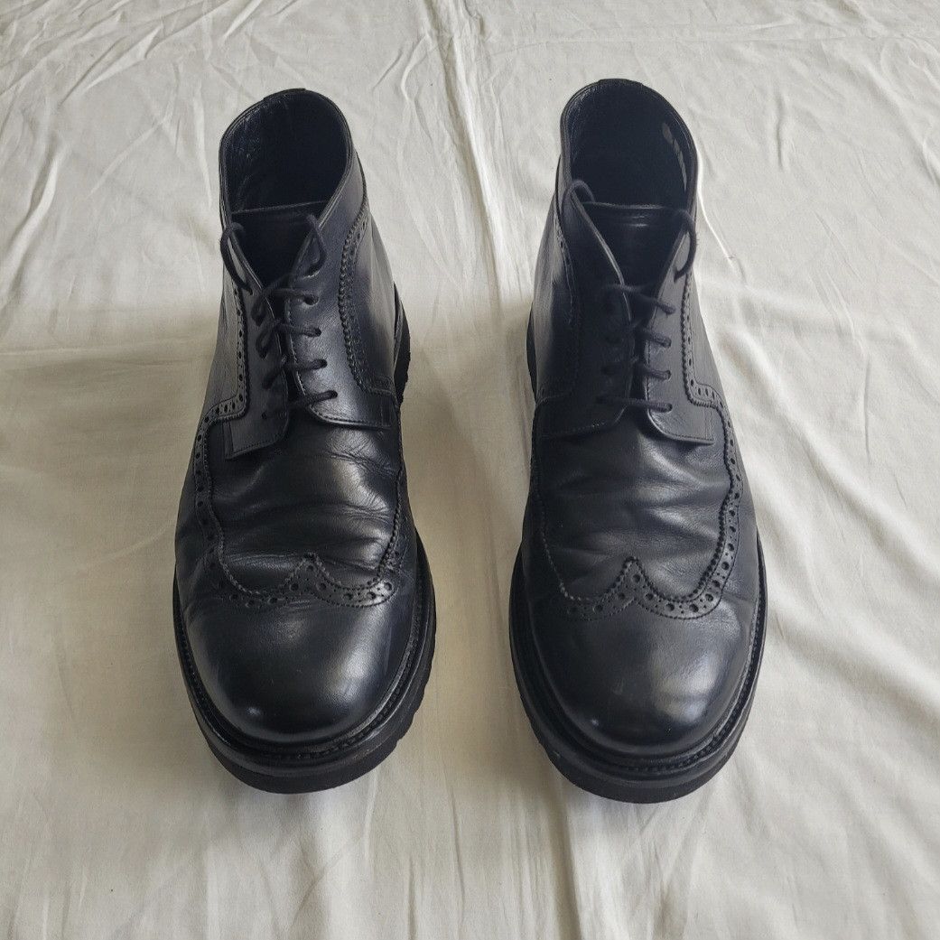 Dior Dior Homme 2000s/2010s leather combat boots Size US 11.5 / EU 44-45 - 7 Thumbnail