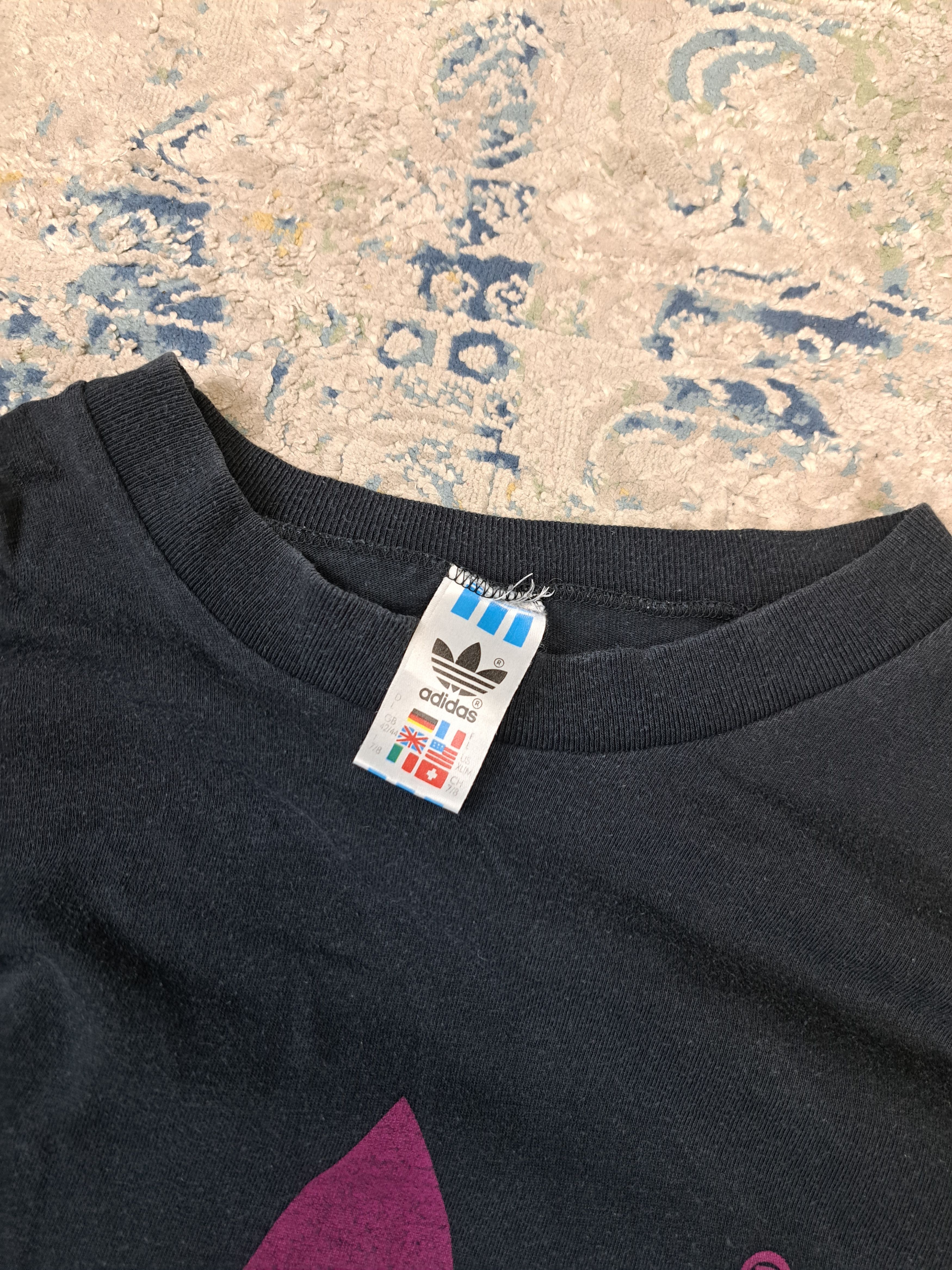 Adidas Vintage 90s Adidas Heavyweight Cotton Shirt Big Logo Size US XL / EU 56 / 4 - 4 Thumbnail