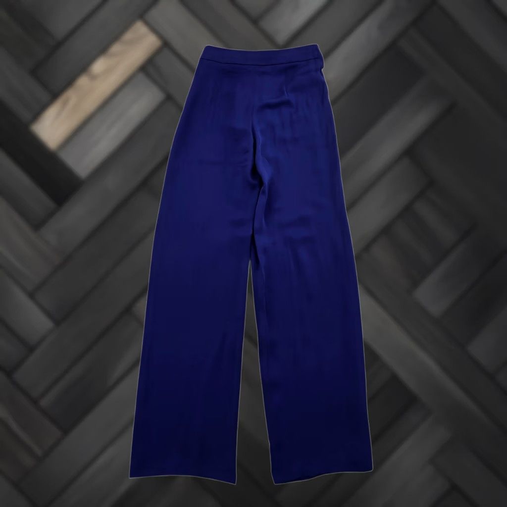 Giorgio Armani Giorgio Armani Women's Navy Wide Leg Silk Trousers 38 BNWT XS? Size ONE SIZE - 1 Thumbnail