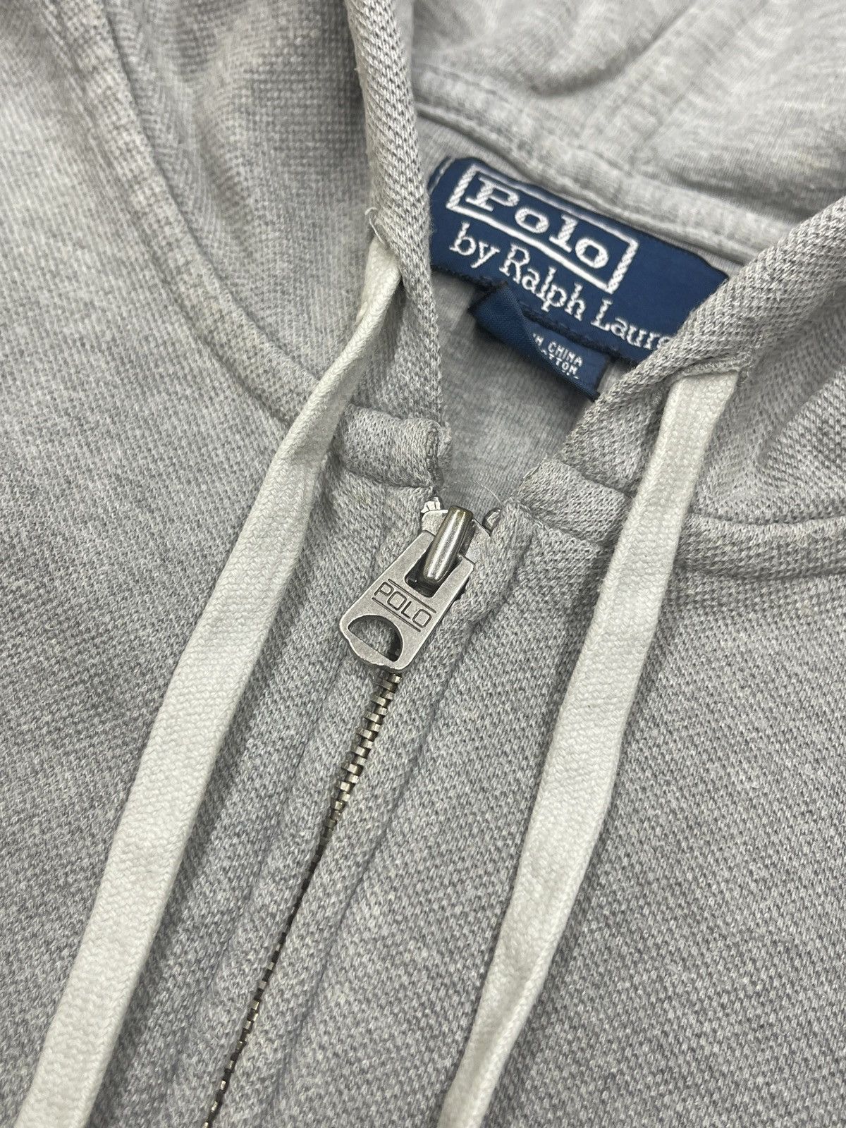 Polo Ralph Lauren Vintage Polo Ralph Lauren Zip Hoodie Grey Y2K Rugby Size L Size US L / EU 52-54 / 3 - 7 Thumbnail