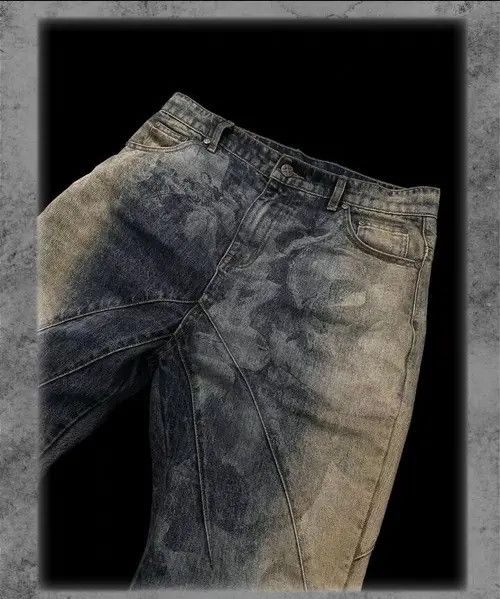 VIBE Heavy wash zippered jeans with bootcut Gods print Size US 32 / EU 48 - 6 Thumbnail