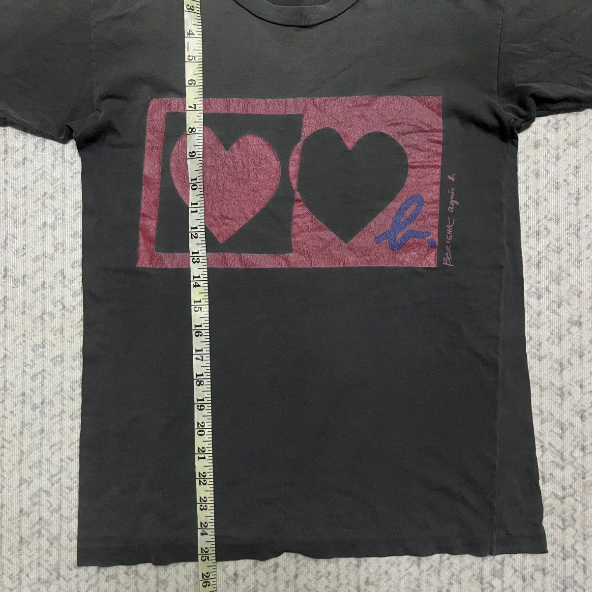 agnes b. Rare Distressed Vintage80s/90s Agnes B. Love Graphic Tees Size US XS / EU 42 / 0 - 14 Thumbnail