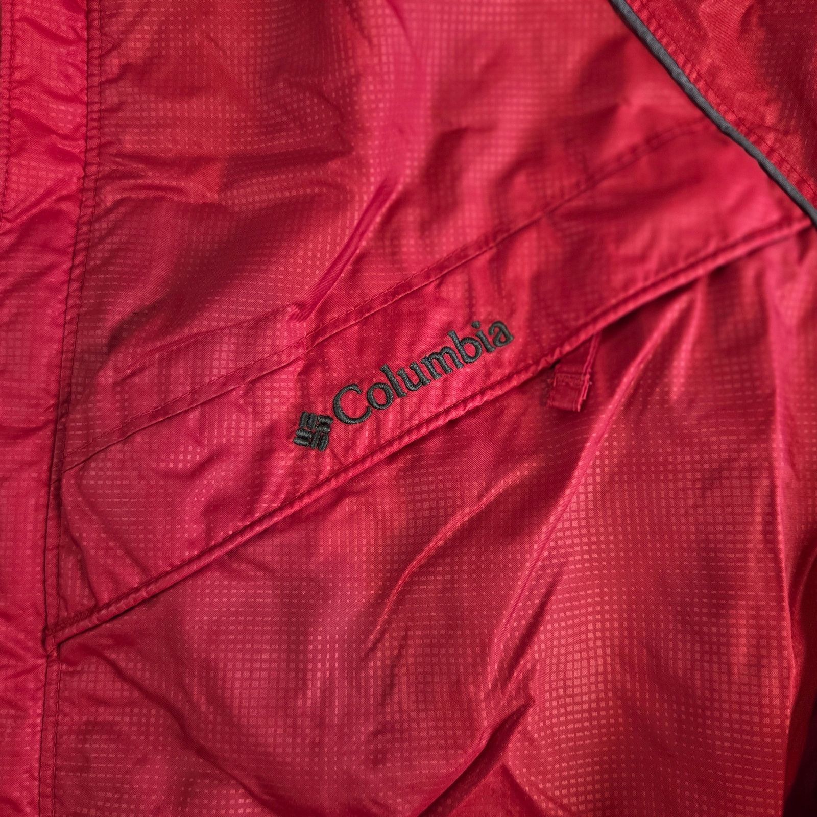 Columbia Columbia XL Red Gray Nylon Hooded Jacket Size US XL / EU 56 / 4 - 12 Thumbnail