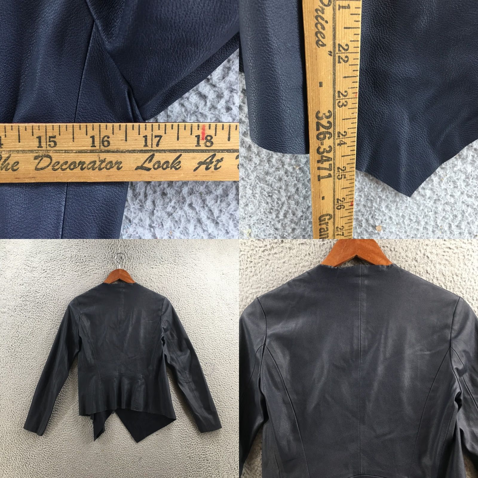 Zara Zara Basic Faux Leather Jacket Womens Small Black Open Style Long Sleeve Casual Size S / US 4 / IT 40 - 8 Thumbnail
