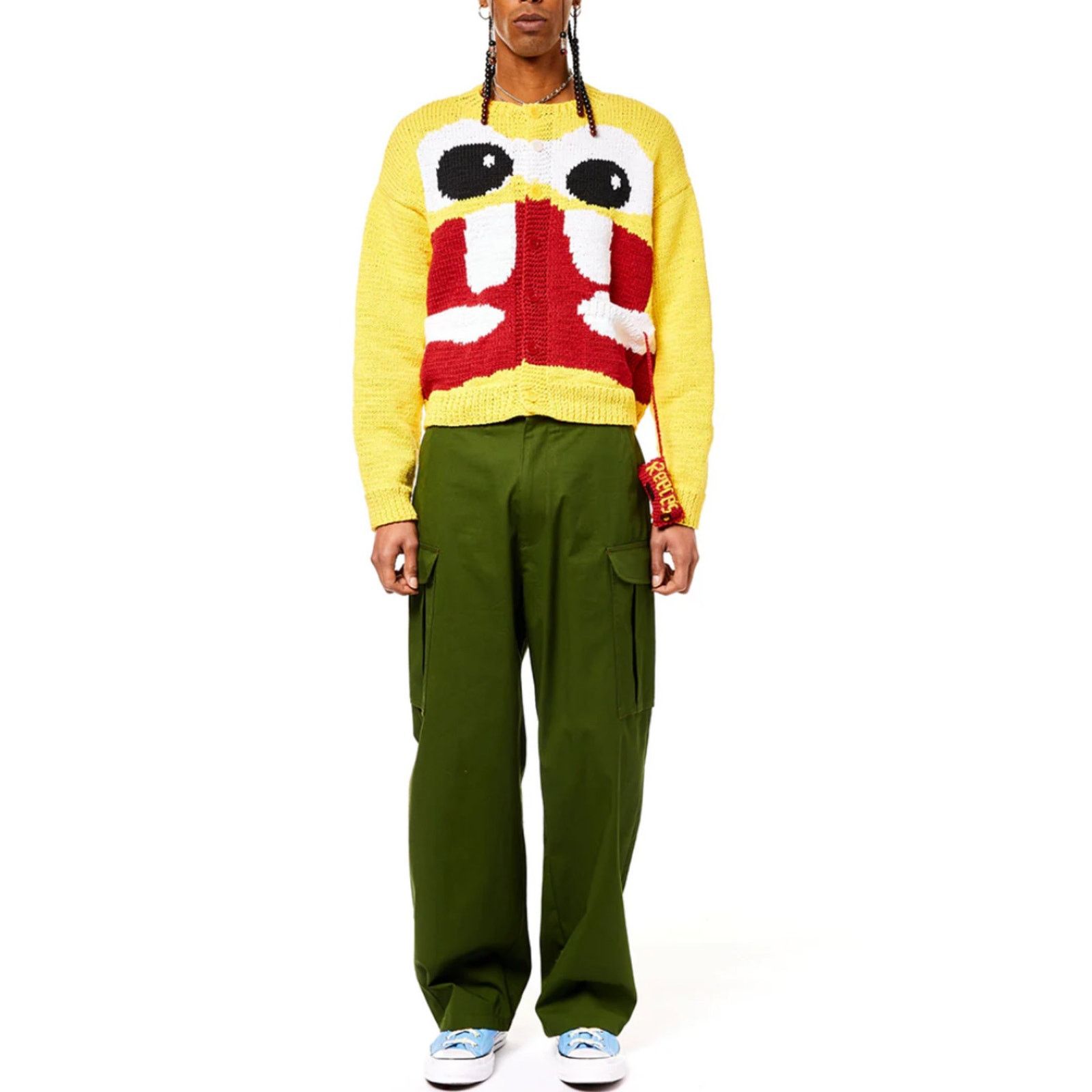 Sky High Farm Workwear SKY HIGH FARM - ICE CREAM HAND KNIT CARDIGAN /YELLOW/ L /NWT Size US L / EU 52-54 / 3 - 1 Thumbnail