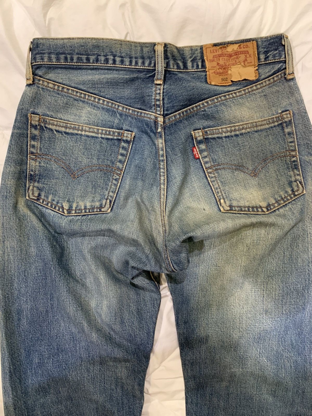 Levi's Vintage Clothing Levis 502 xx Big E Selvedge Japan Size US 31 - 10 Thumbnail