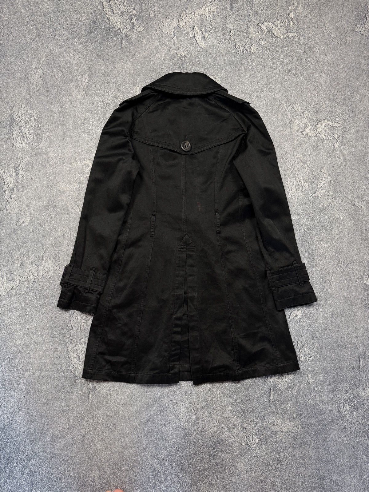 Burberry Rare Burberry Black Long Trench Coat Size XS / US 0-2 / IT 36-38 - 2 Thumbnail