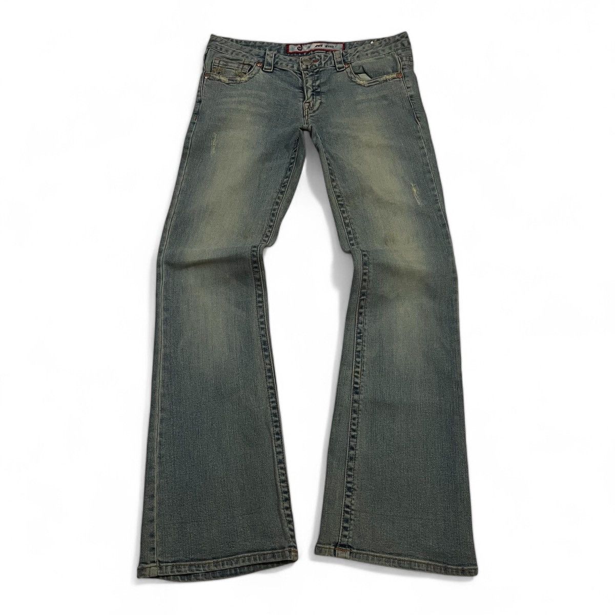 If Six Was Nine Joy Dean Denim Flared Embroidery Girl Size US 31 - 5 Thumbnail