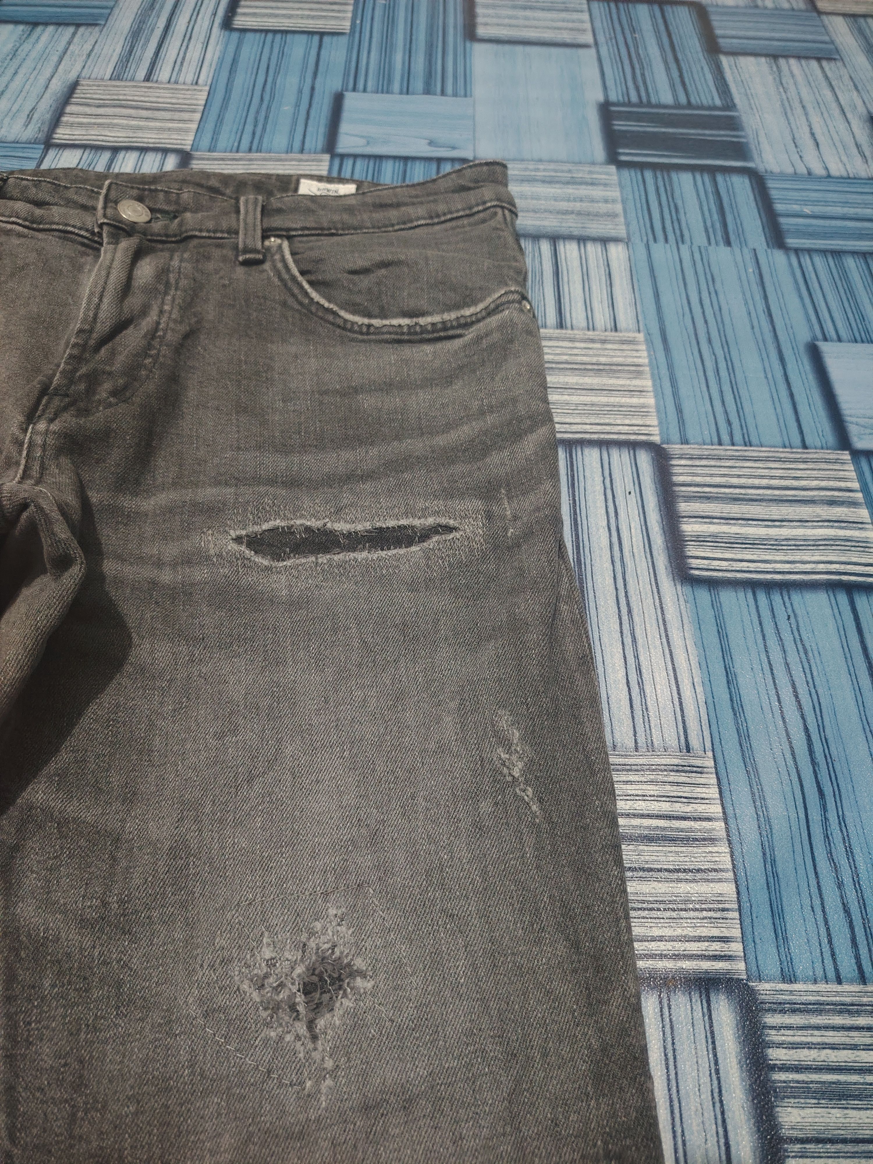 If Six Was Nine Japanese Edwin stretch Distressed Jeans Size US 31 - 3 Thumbnail
