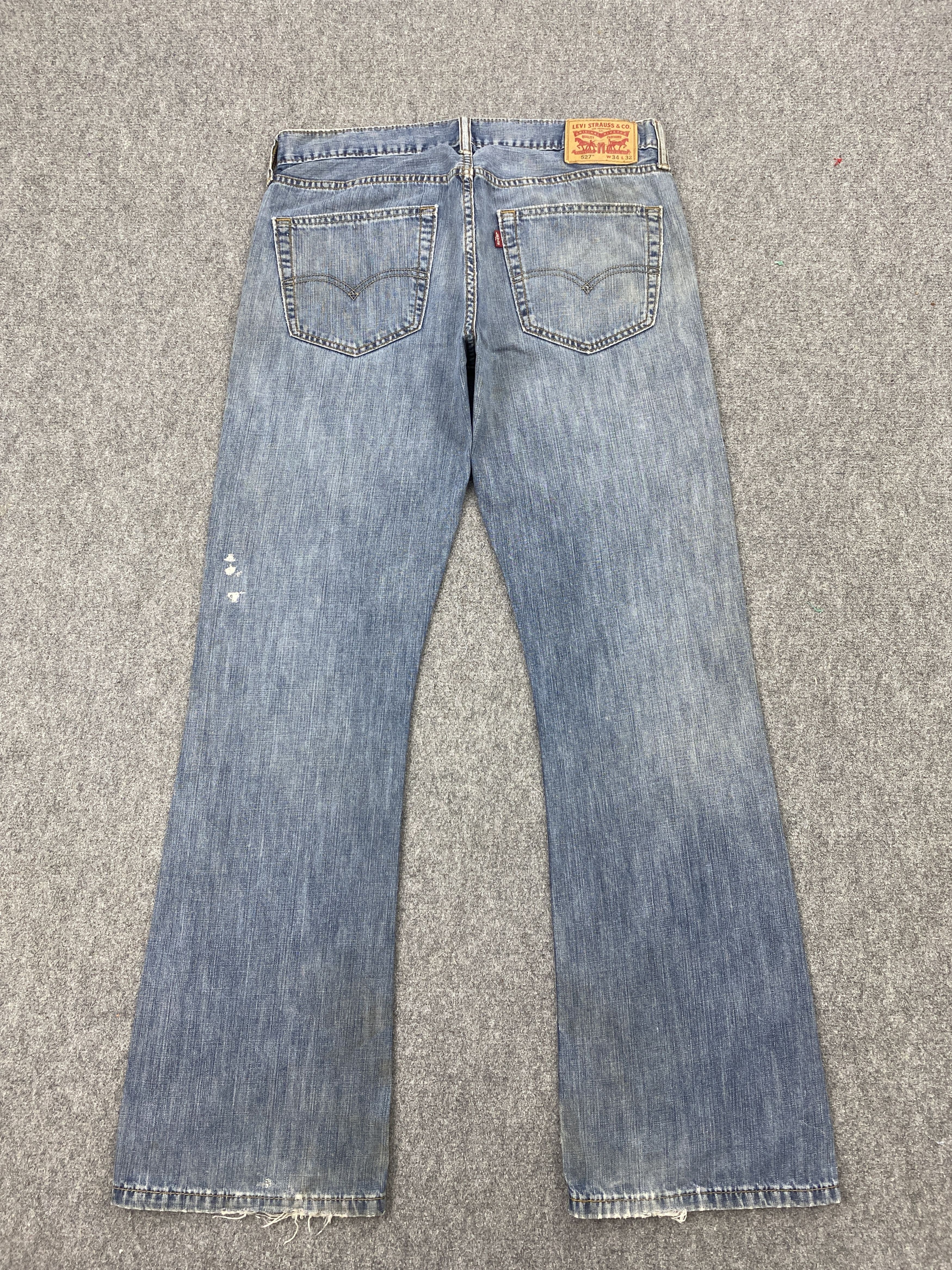 Levi's × Vintage Dirty Vintage Levi's 527 Flared Bootcut Jeans Size US 34 / EU 50 - 3 Thumbnail