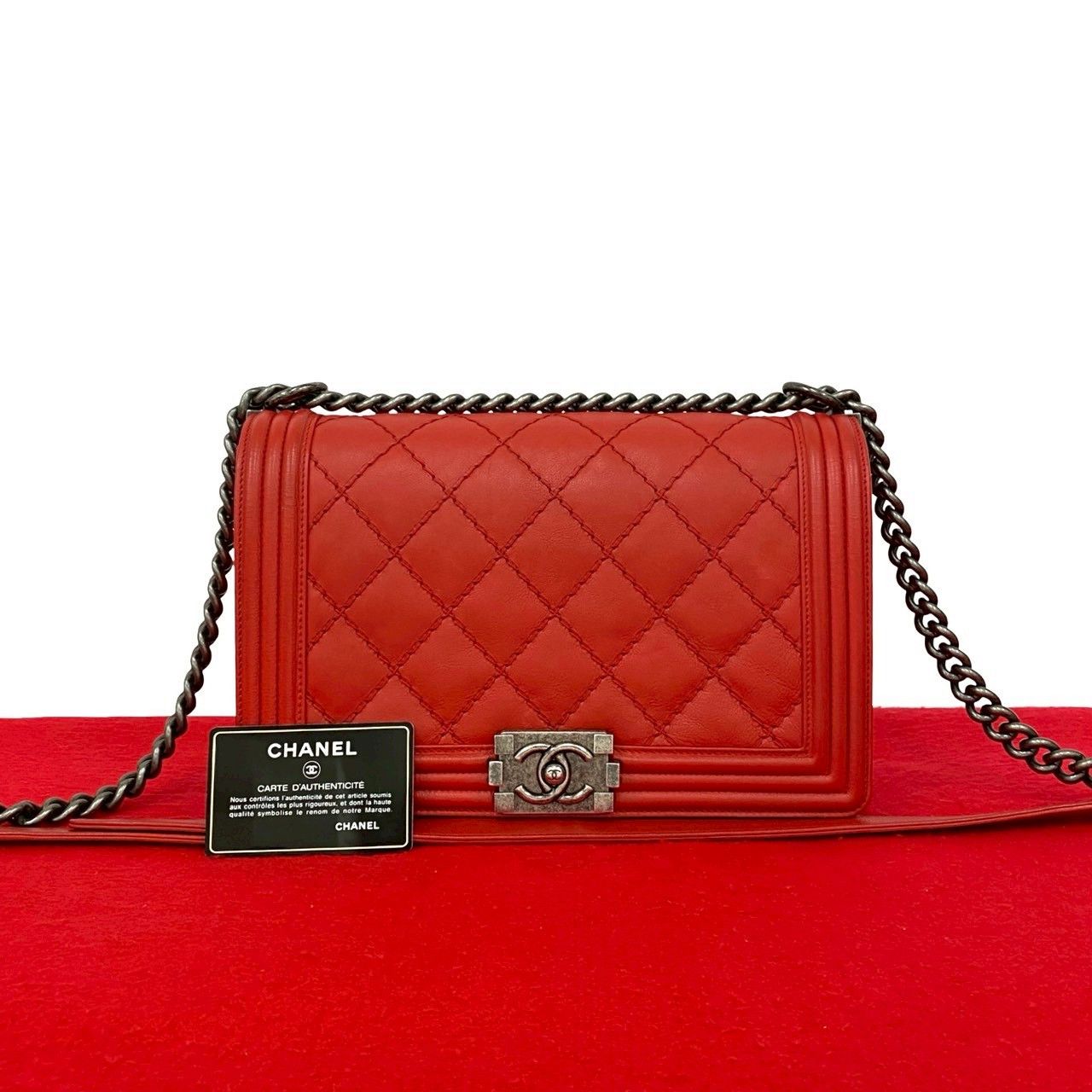 Chanel Chanel Chanel Boy Chanel Leather Shoulder Bag Leather Shoulder Bag DUTY FREE for USA Size ONE SIZE - 1 Thumbnail