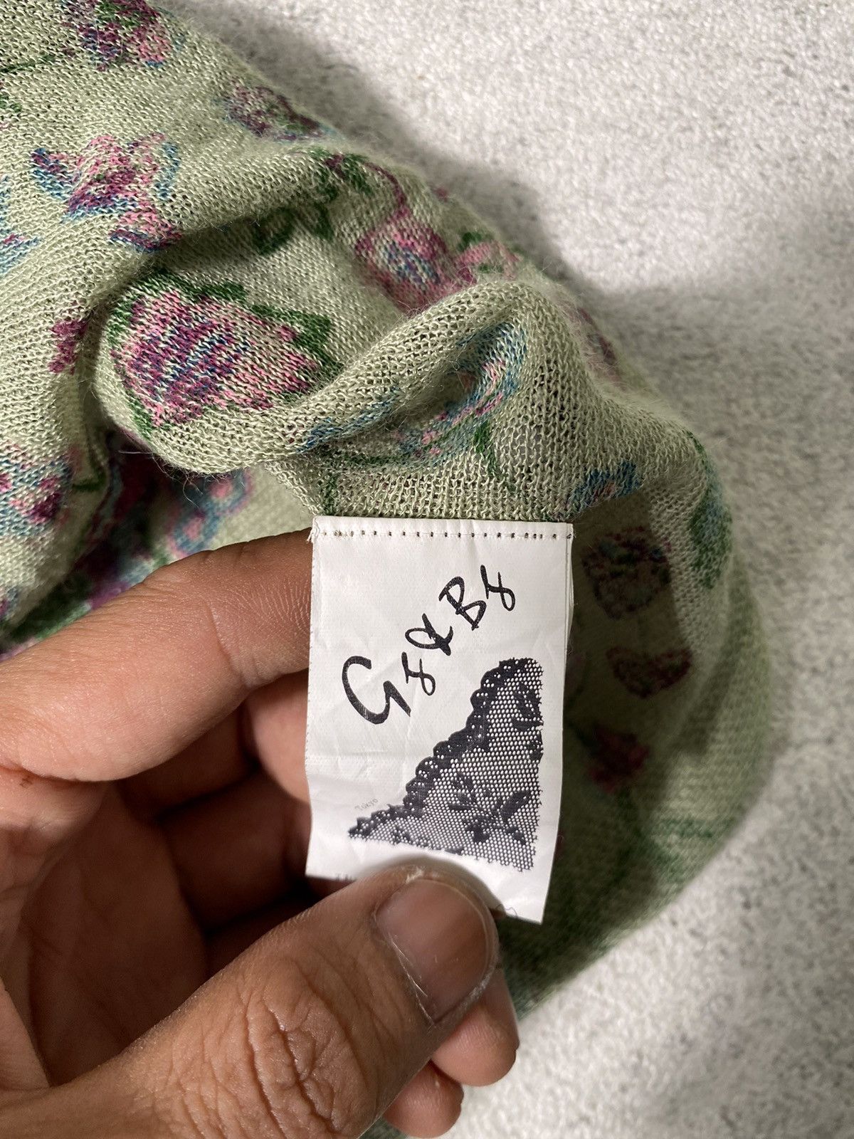 Japanese Brand Vtg Knit Japanese Brand Full Flowers Size ONE SIZE - 6 Thumbnail