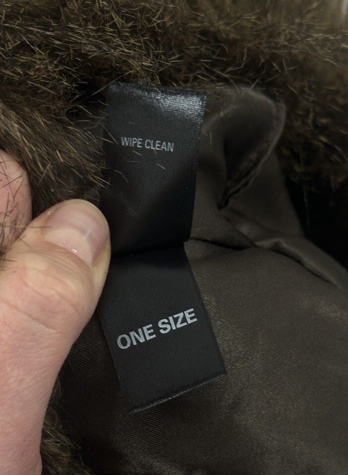 Marks & Spencer Marks & Spencer Faux fur Brown y2k Hat 2000`s Size ONE SIZE - 7 Thumbnail