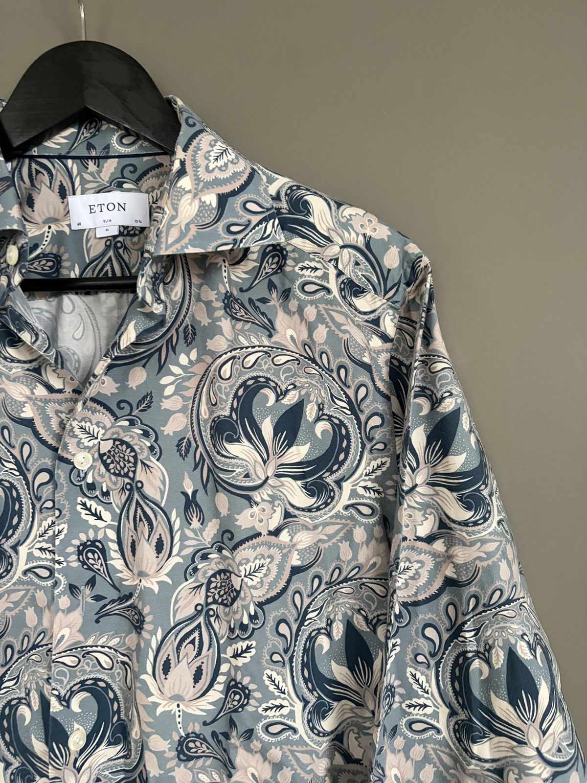 Eton ETON Paisley Classic Casual Shirt Slim Size US M / EU 48-50 / 2 - 5 Thumbnail