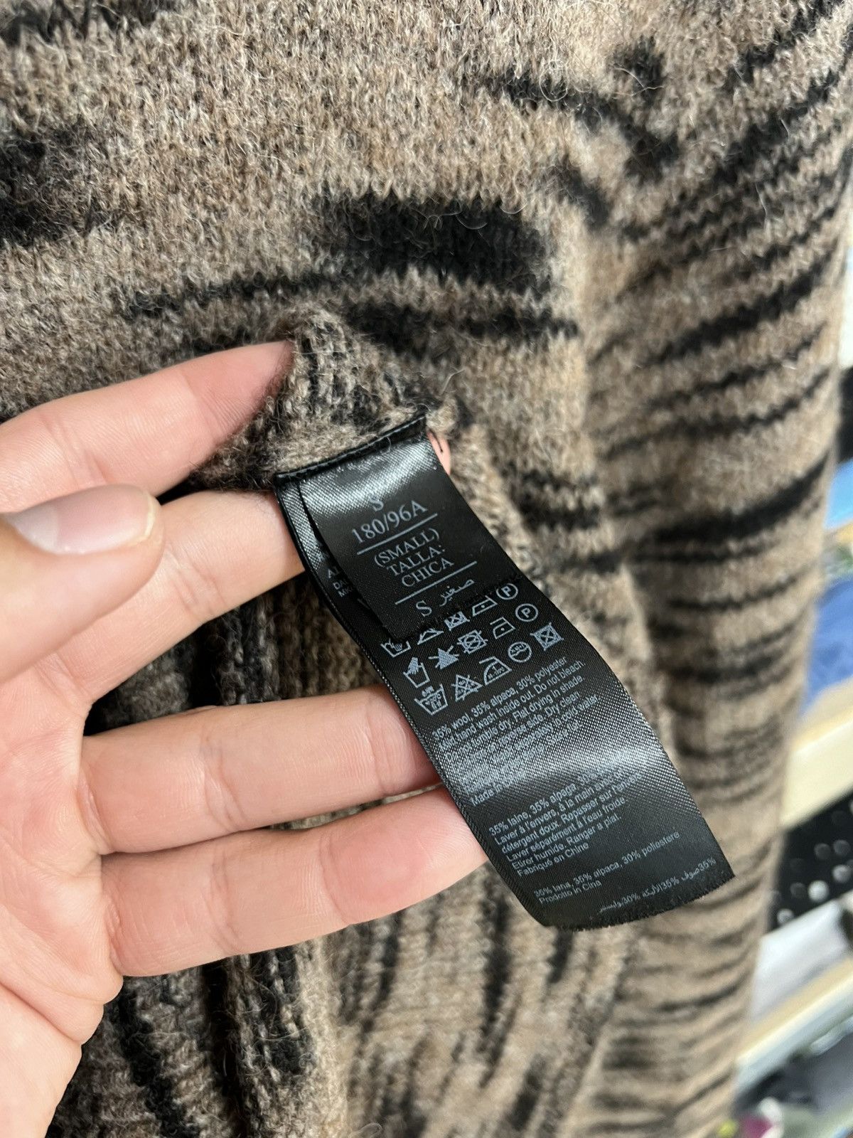 Allsaints Allsaints Tora Crew Tiger Stripe Sweater S Sweatshirt Size US S / EU 44-46 / 1 - 7 Thumbnail