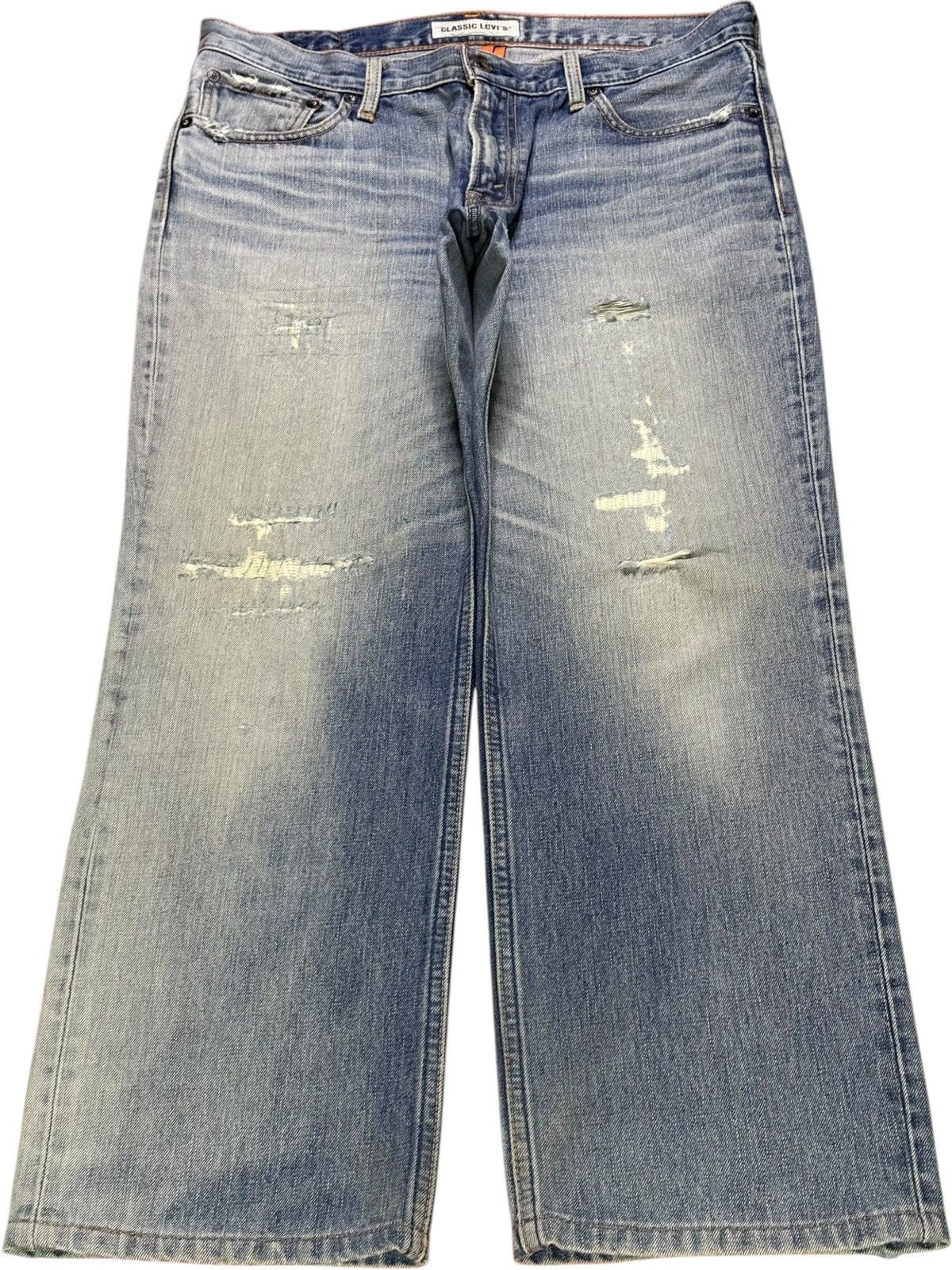 Levi's Vintage 90s Levis 502 Faded Wash Distressed Baggy Jeans Size US 34 / EU 50 - 1 Thumbnail