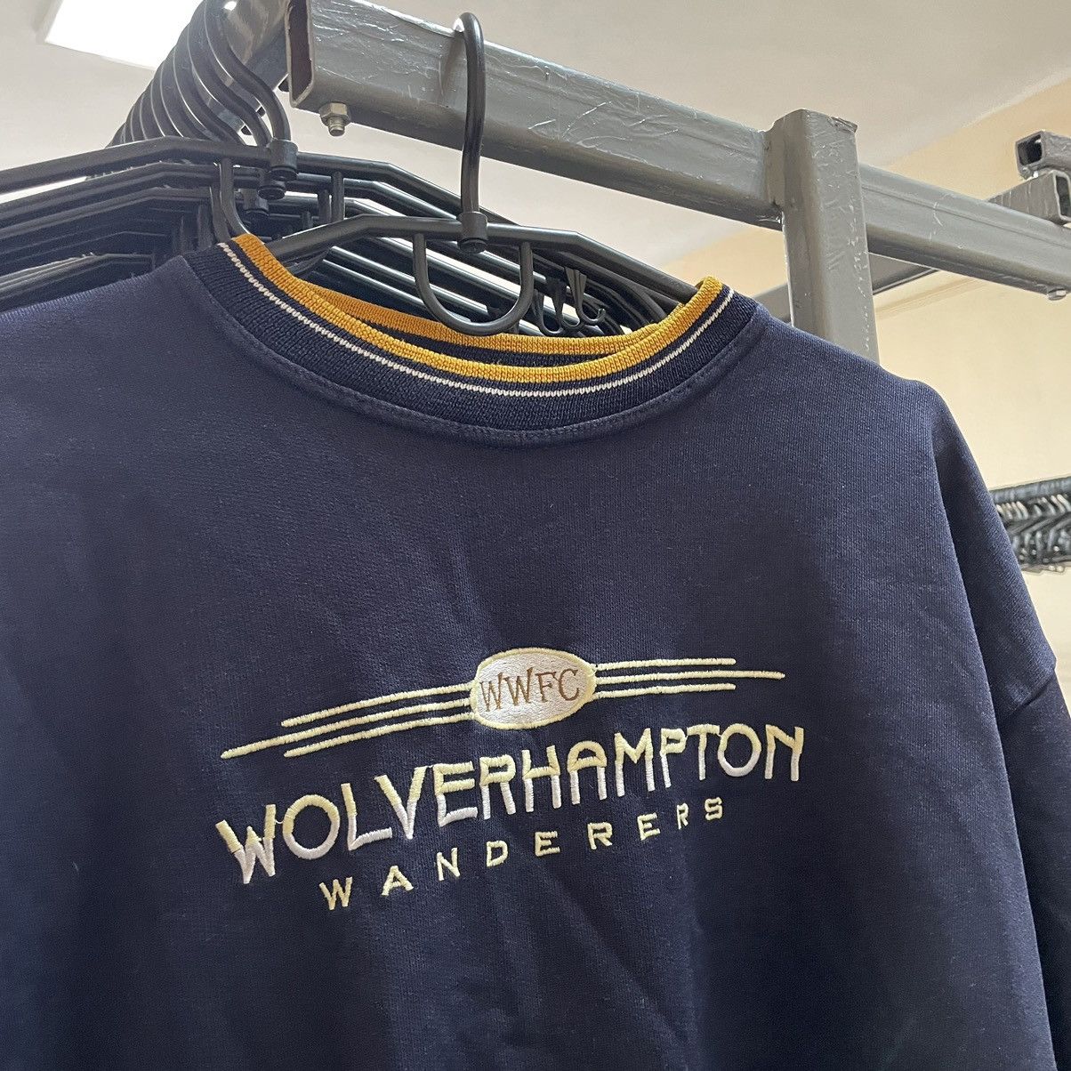 Vintage Vintage 90’s Wolverhampton Wanderers jersey Sweatshirt baggy Size US S / EU 44-46 / 1 - 2 Thumbnail