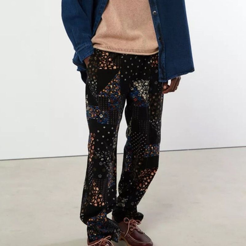 Urban Outfitters UO Mens Patchwork Floral Pattern Beach Casual Pant Sz Small Size US 26 / EU 42 - 1 Thumbnail