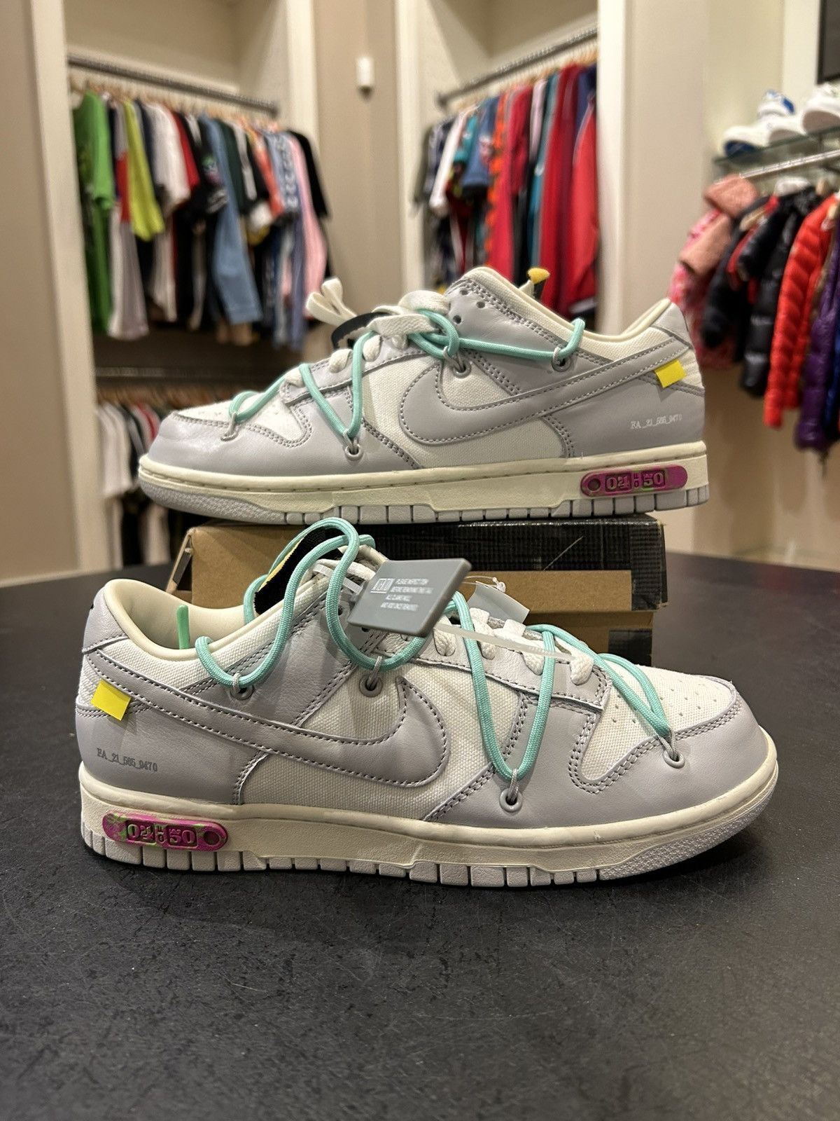 Nike Nike Dunk Low ‘Off-White Lot 4’ Size US 7 / EU 40 - 1 Thumbnail