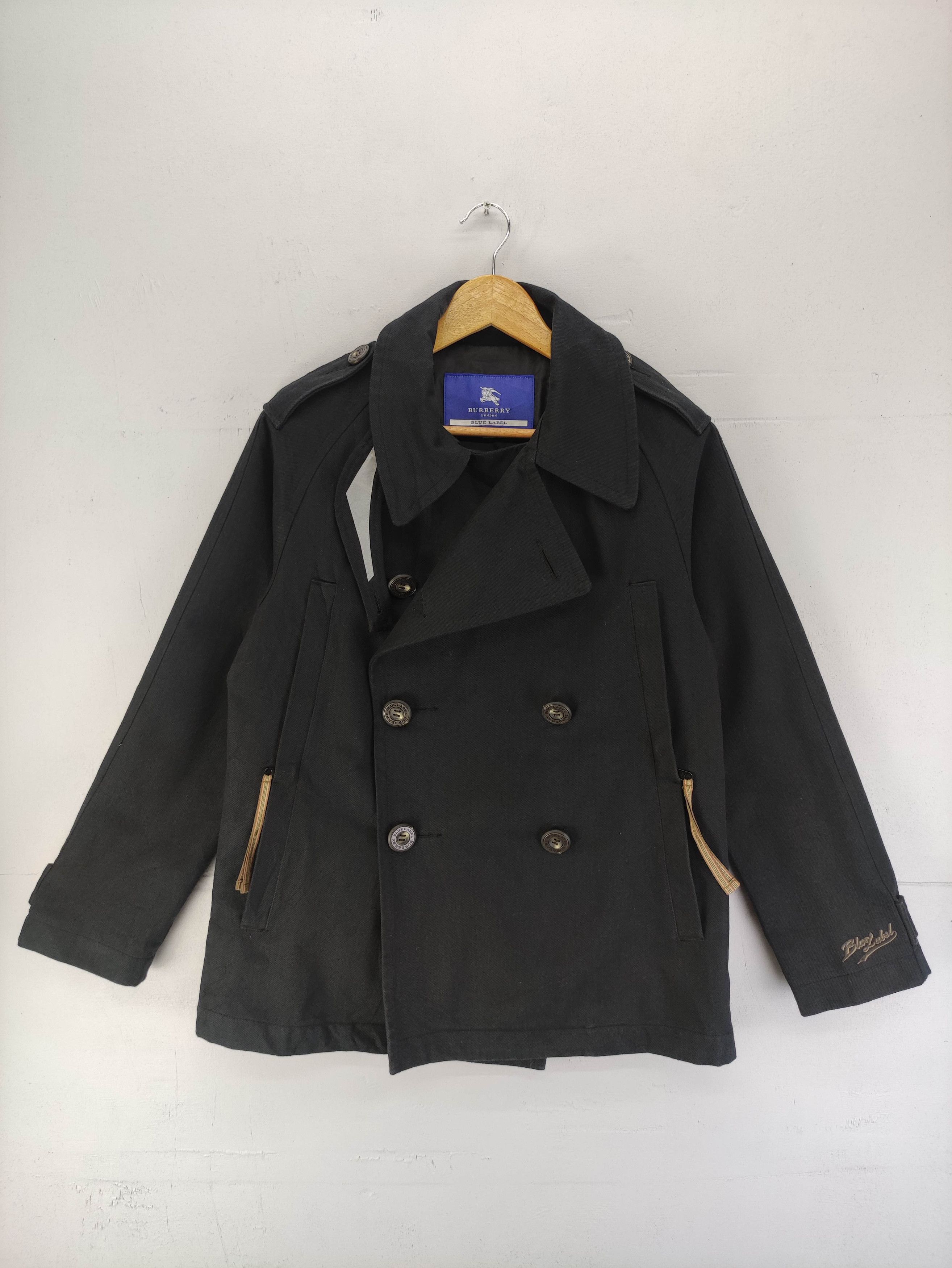 Burberry Vintage Burberry Blue Label Denim Double Breasted Size M / US 6-8 / IT 42-44 - 1 Thumbnail