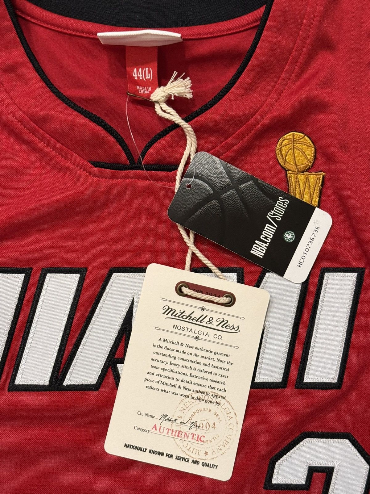 Mitchell & Ness Mitchell & Ness Dwyane Wade Miami Heat Authentic Jersey 44 L Size US L / EU 52-54 / 3 - 9 Thumbnail
