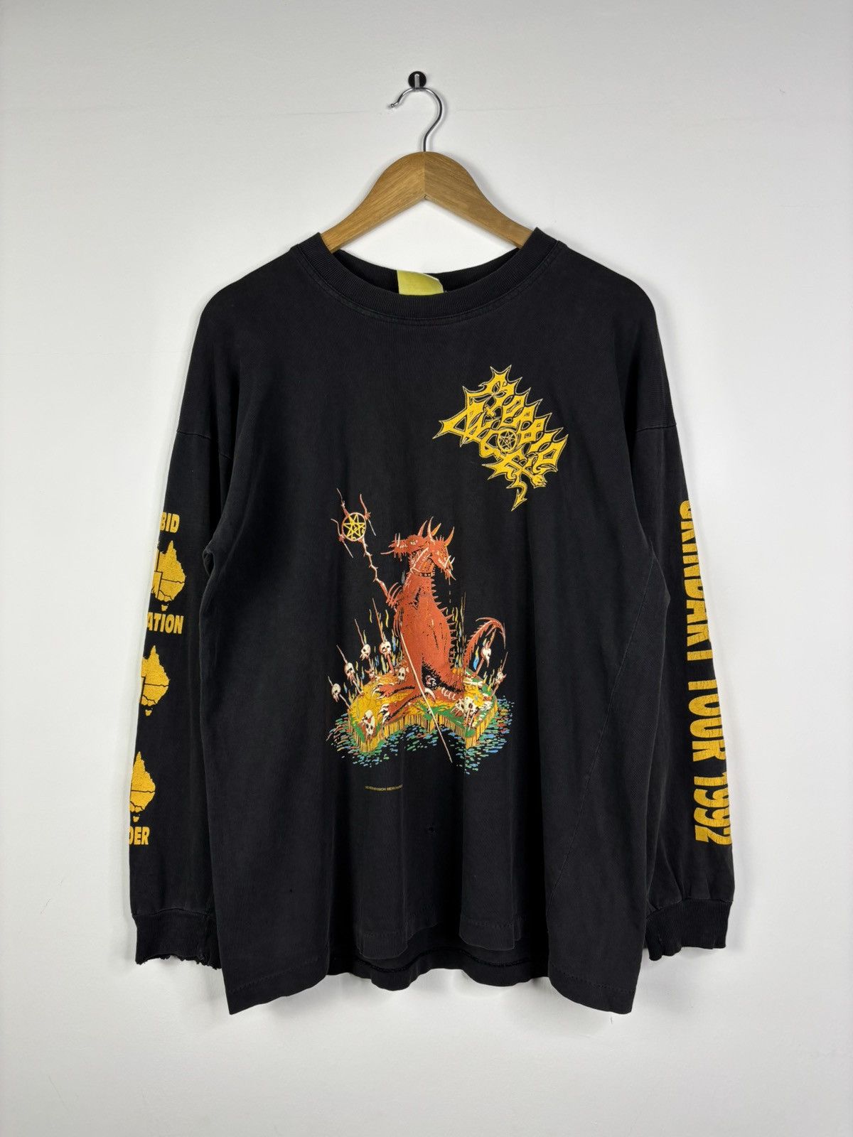 【値下げ不可】古着 Morbid Angel ロンＴ 値下げ不可】古着 Morbid Angel ロンT