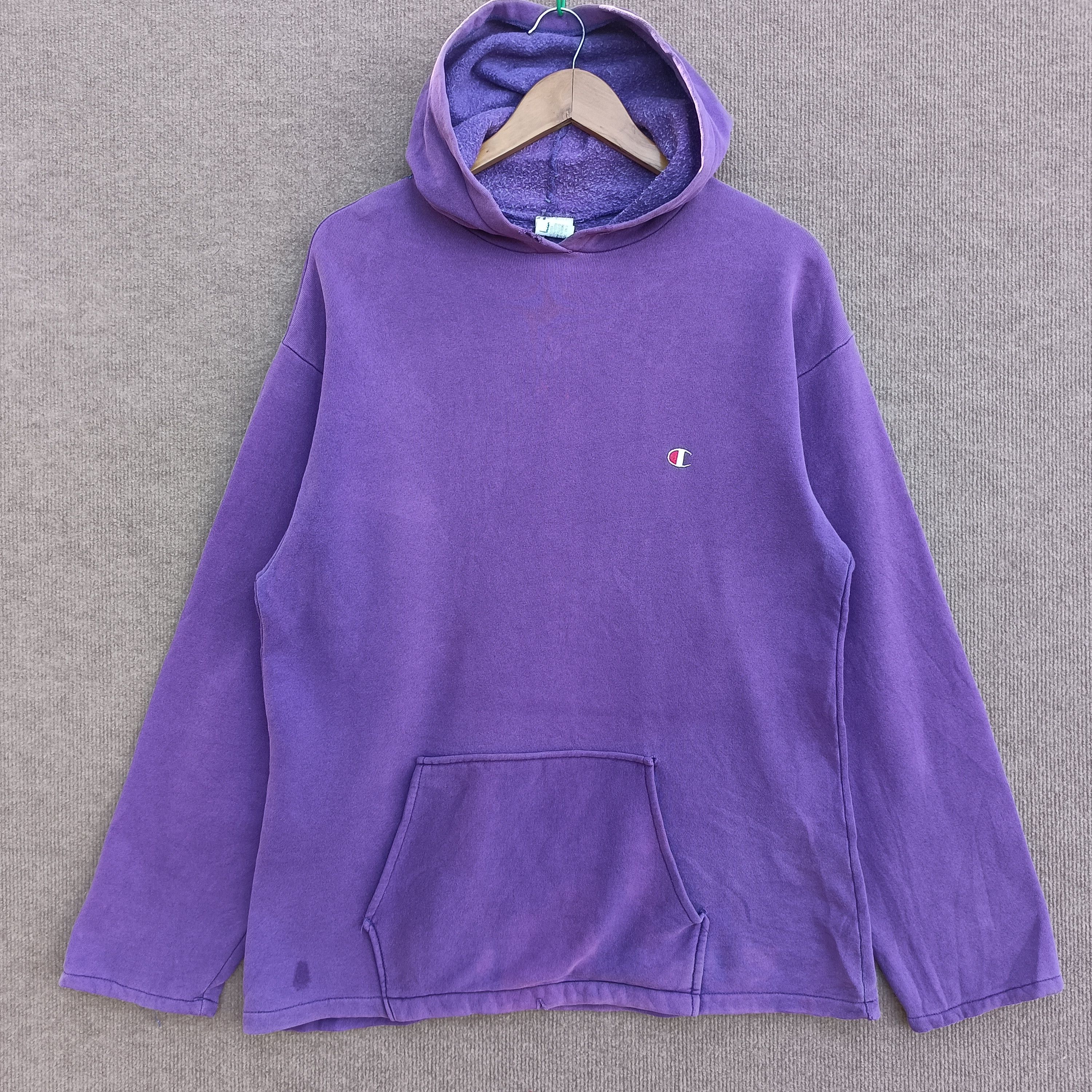 Champion × Vintage Vintage Champion Nice Sun Faded Pullover Hoodie Size US L / EU 52-54 / 3 - 1 Thumbnail