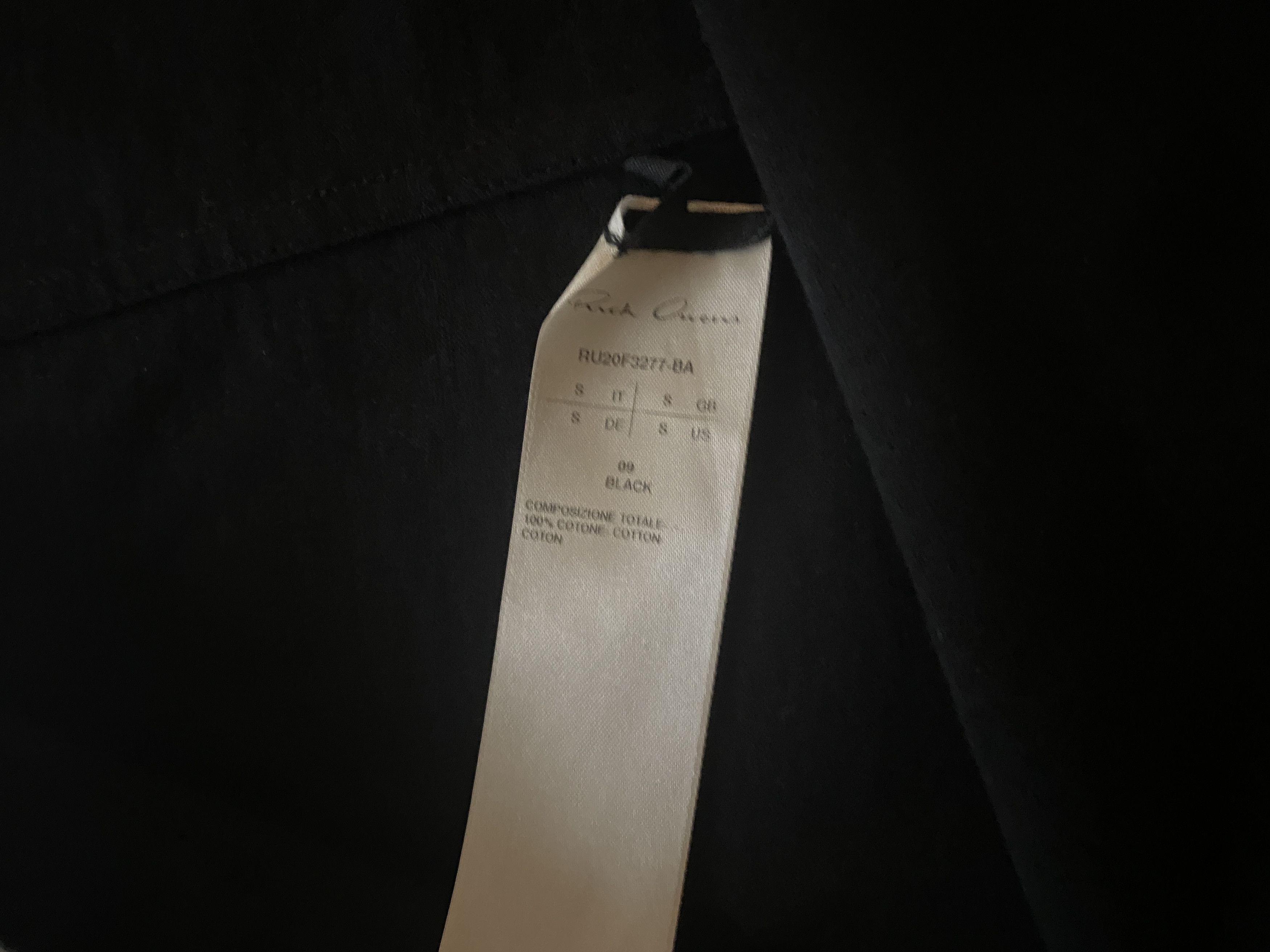 Rick Owens Rick Ownes Black Sweatshirt Size US S / EU 44-46 / 1 - 5 Thumbnail