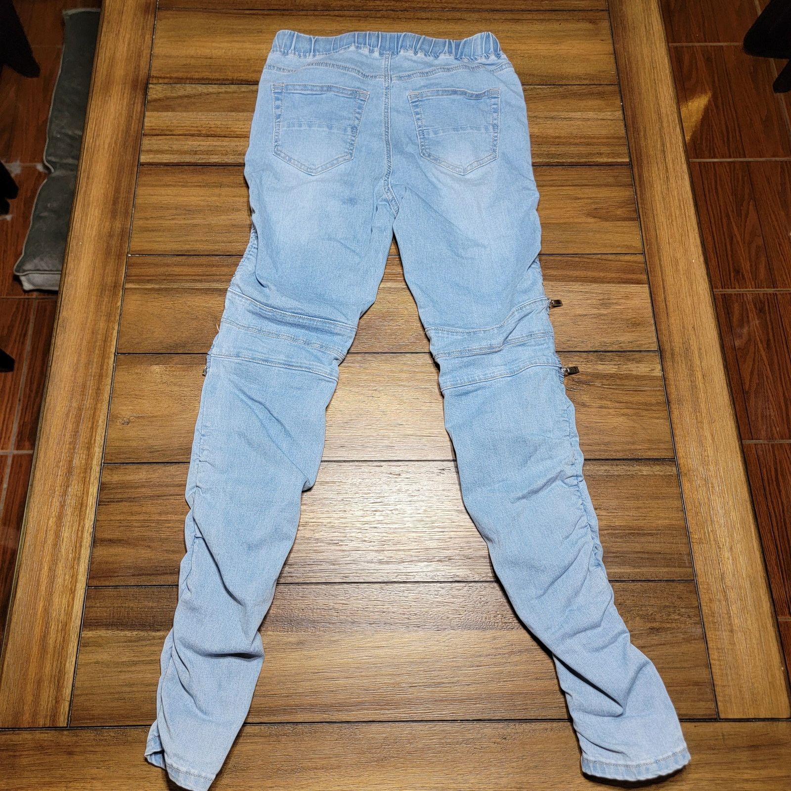 Other American Bazi Pull On Denim Jeans w/ Zipper Legs - Small Size 26" / US 2 / IT 38 - 4 Thumbnail