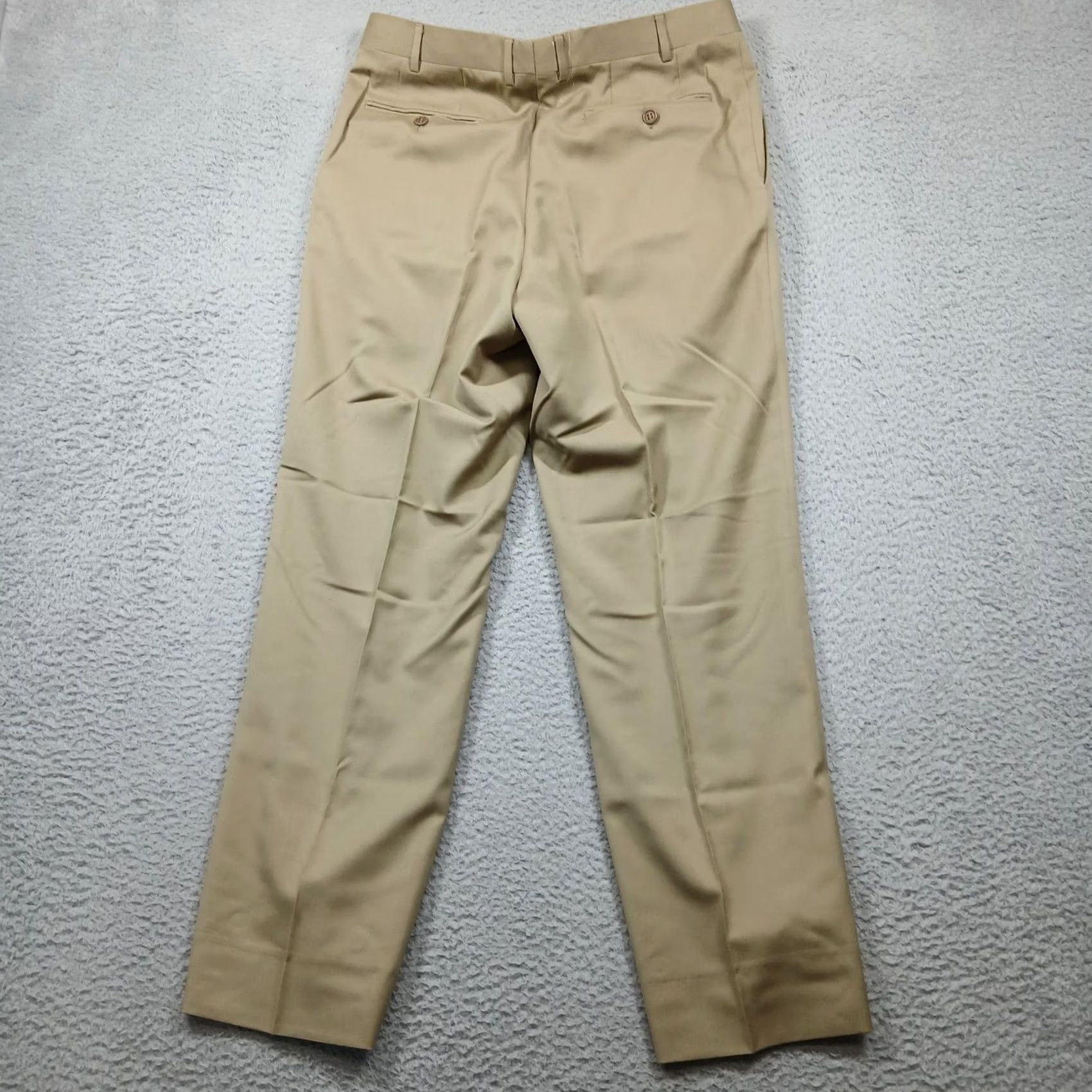 Canali VINTAGE? No. Canali Dress Pants Men 34 EU 50 Tan Wool Straight Classic Slim? Size US 34 / EU 50 - 3 Thumbnail