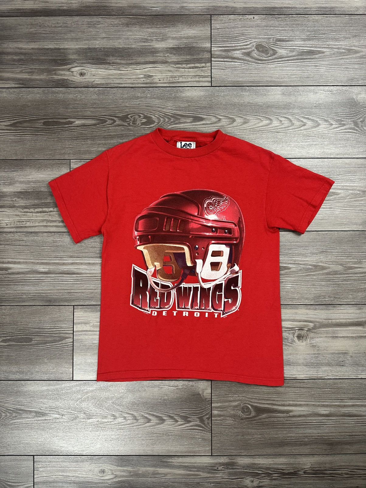 Lee Vintage 90’s Detroit Red Wings Helmet NHL T Shirt Size US XS / EU 42 / 0 - 1 Thumbnail