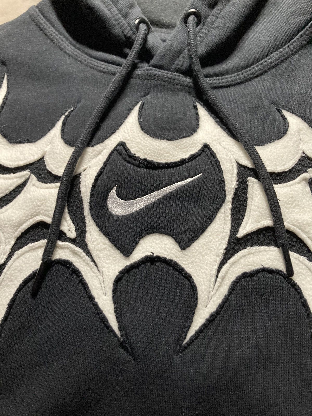 Nike × Vintage ⛩️nike hoodie custom vintage y2k big center logo fleece rare⛩️ Size US M / EU 48-50 / 2 - 4 Thumbnail