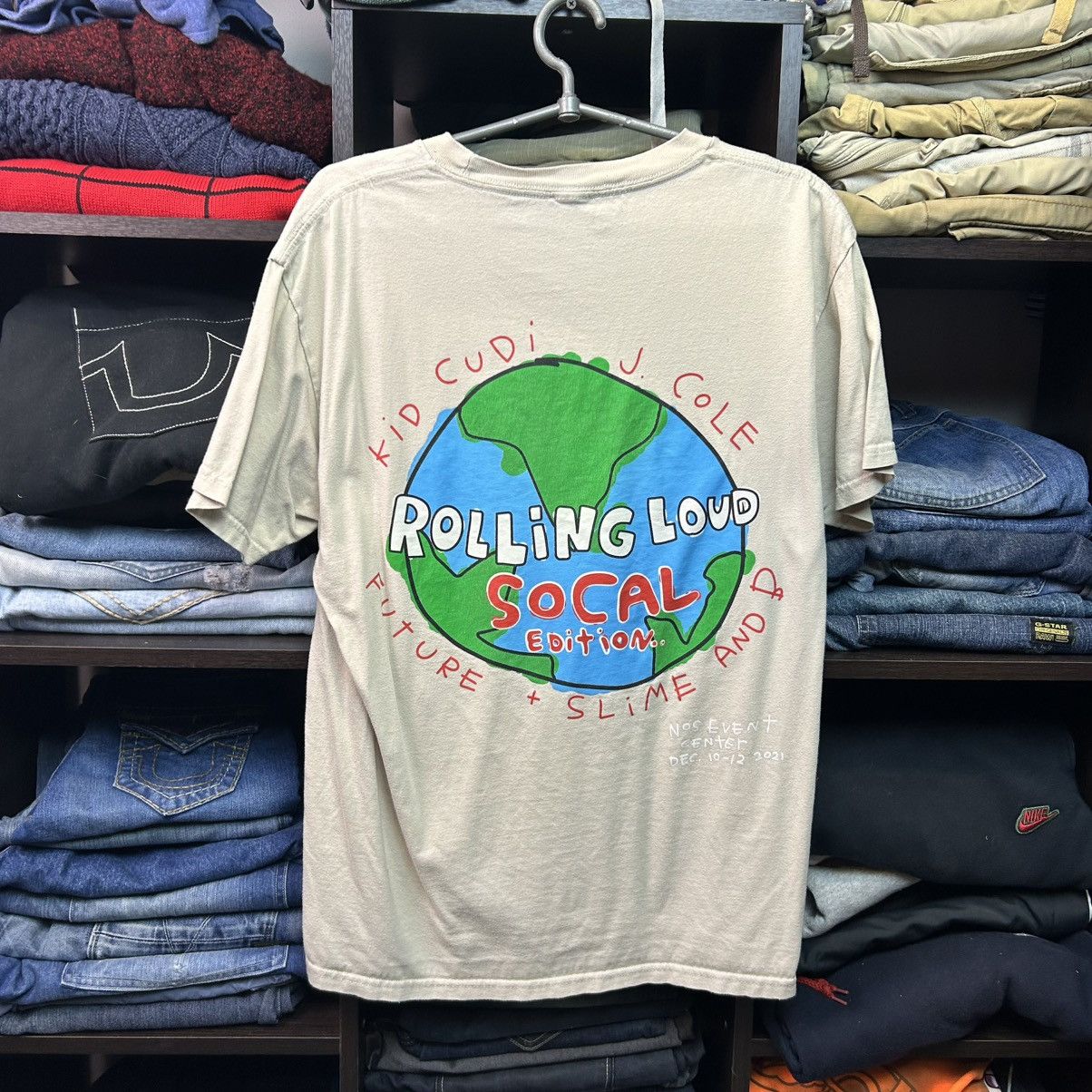 Other Designer Kid Cudi Rolling Loud merch big logo tee size L Size US L / EU 52-54 / 3 - 1 Thumbnail